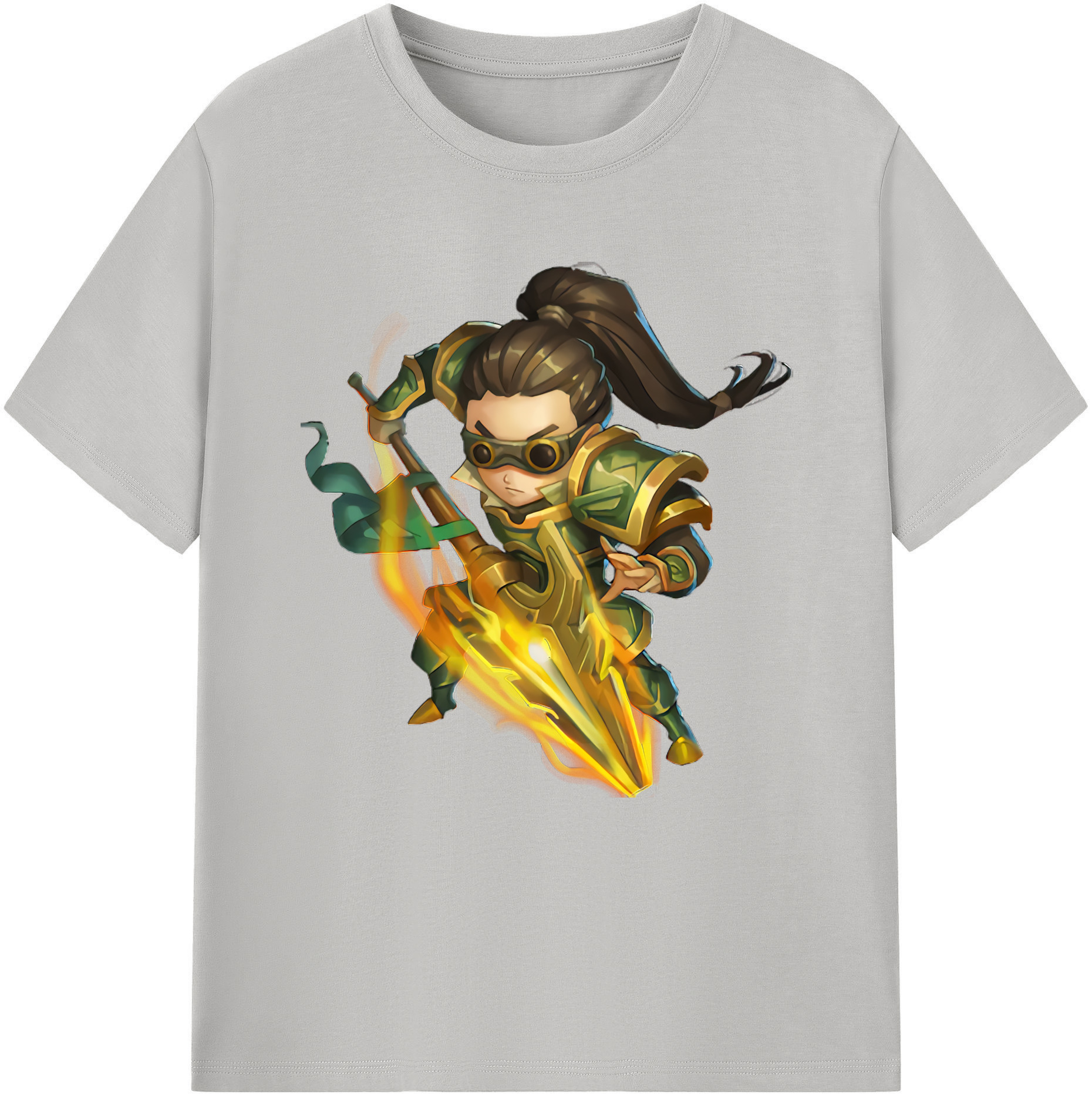 リーグ・オブ・レジェンド League of Legends LOL 綿100％半袖Tシャツ（フロントプリント）