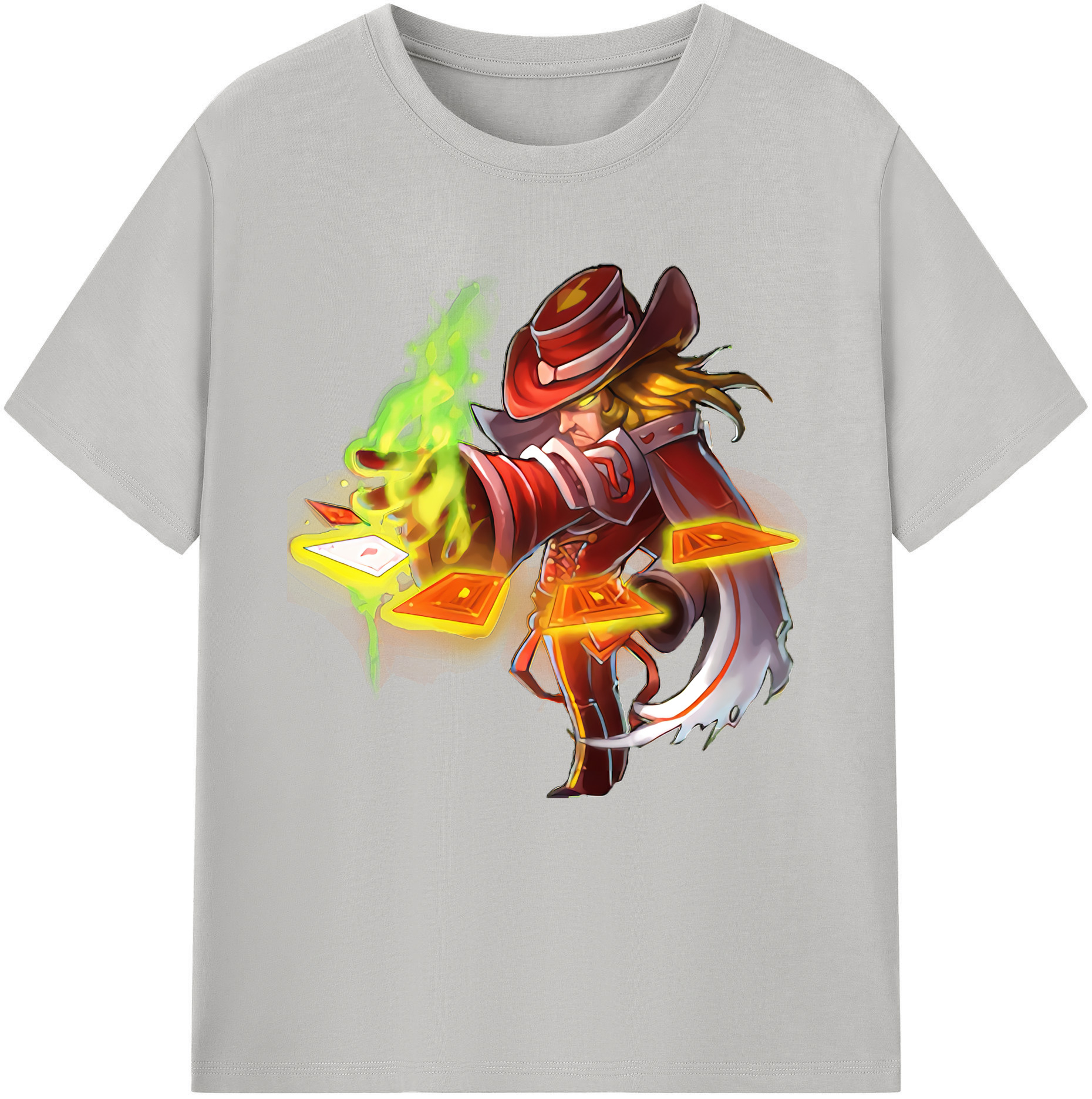 リーグ・オブ・レジェンド League of Legends LOL 綿100％半袖Tシャツ（フロントプリント）