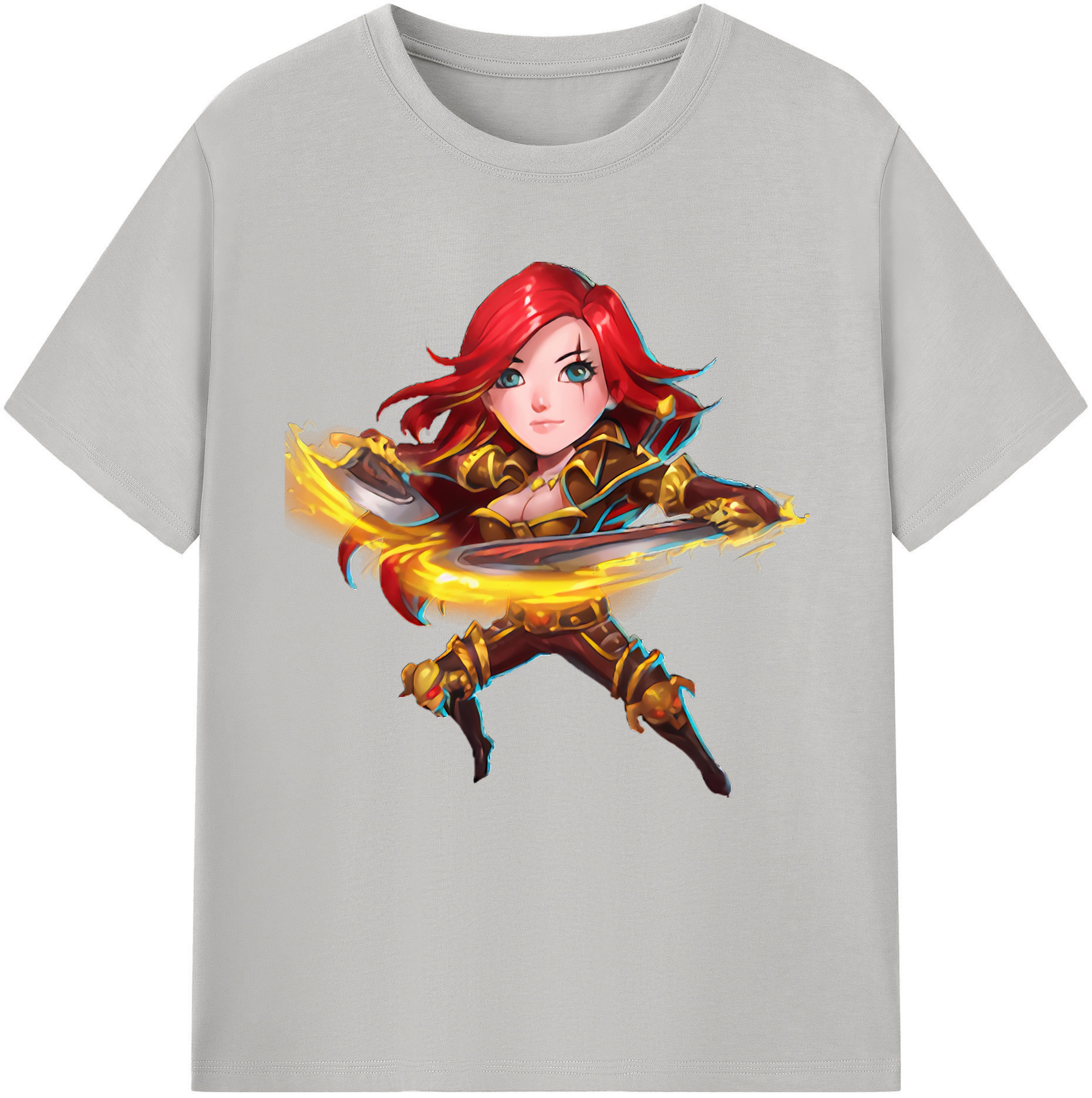 リーグ・オブ・レジェンド League of Legends LOL 綿100％半袖Tシャツ（フロントプリント）
