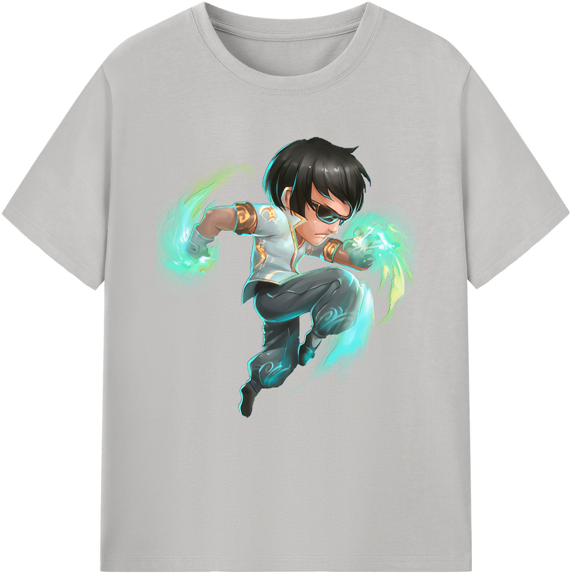 （画像用） リーグ・オブ・レジェンド League of Legends LOL 綿100％半袖Tシャツ（フロントプリント）