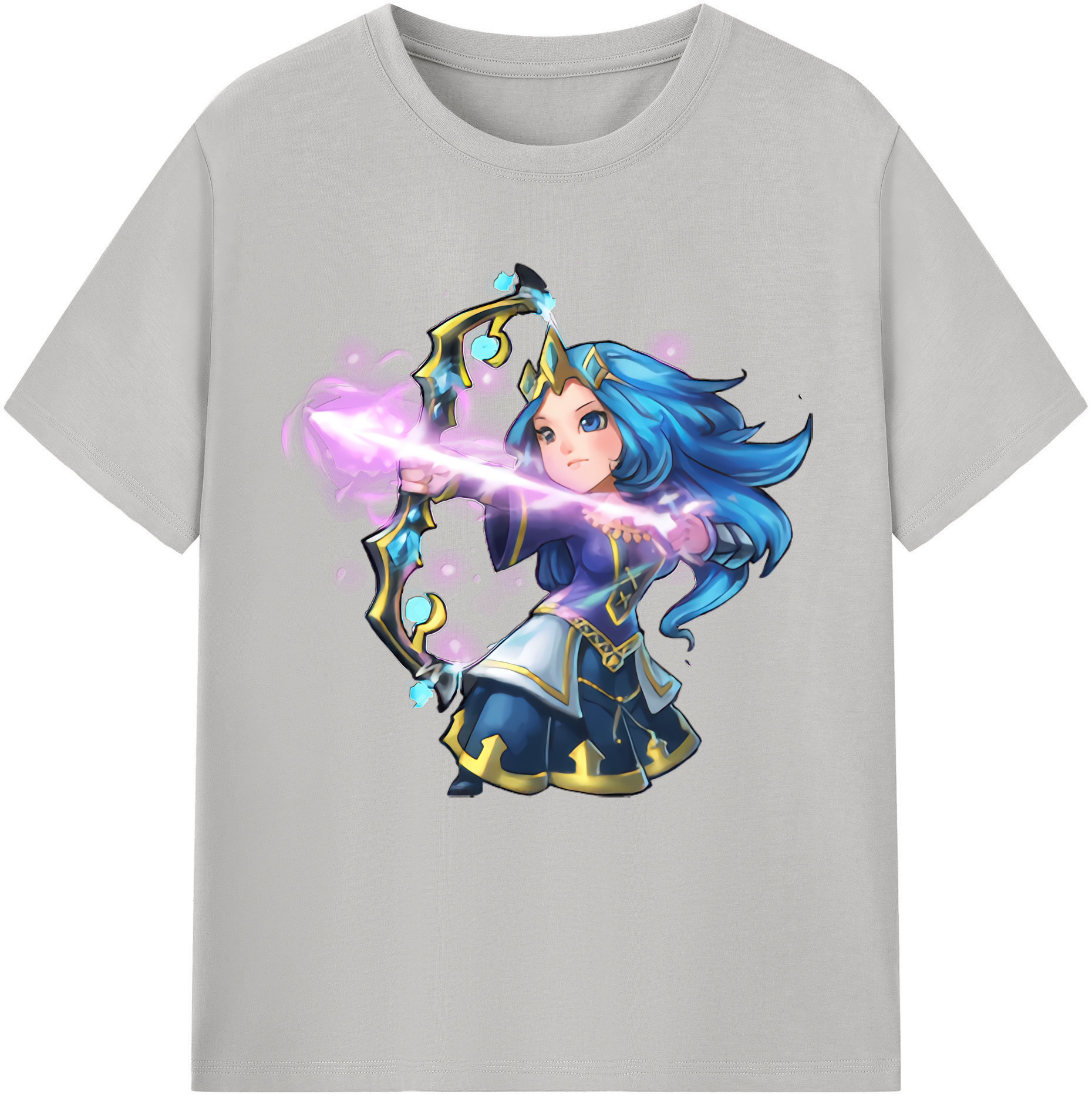 リーグ・オブ・レジェンド League of Legends LOL 綿100％半袖Tシャツ（フロントプリント）