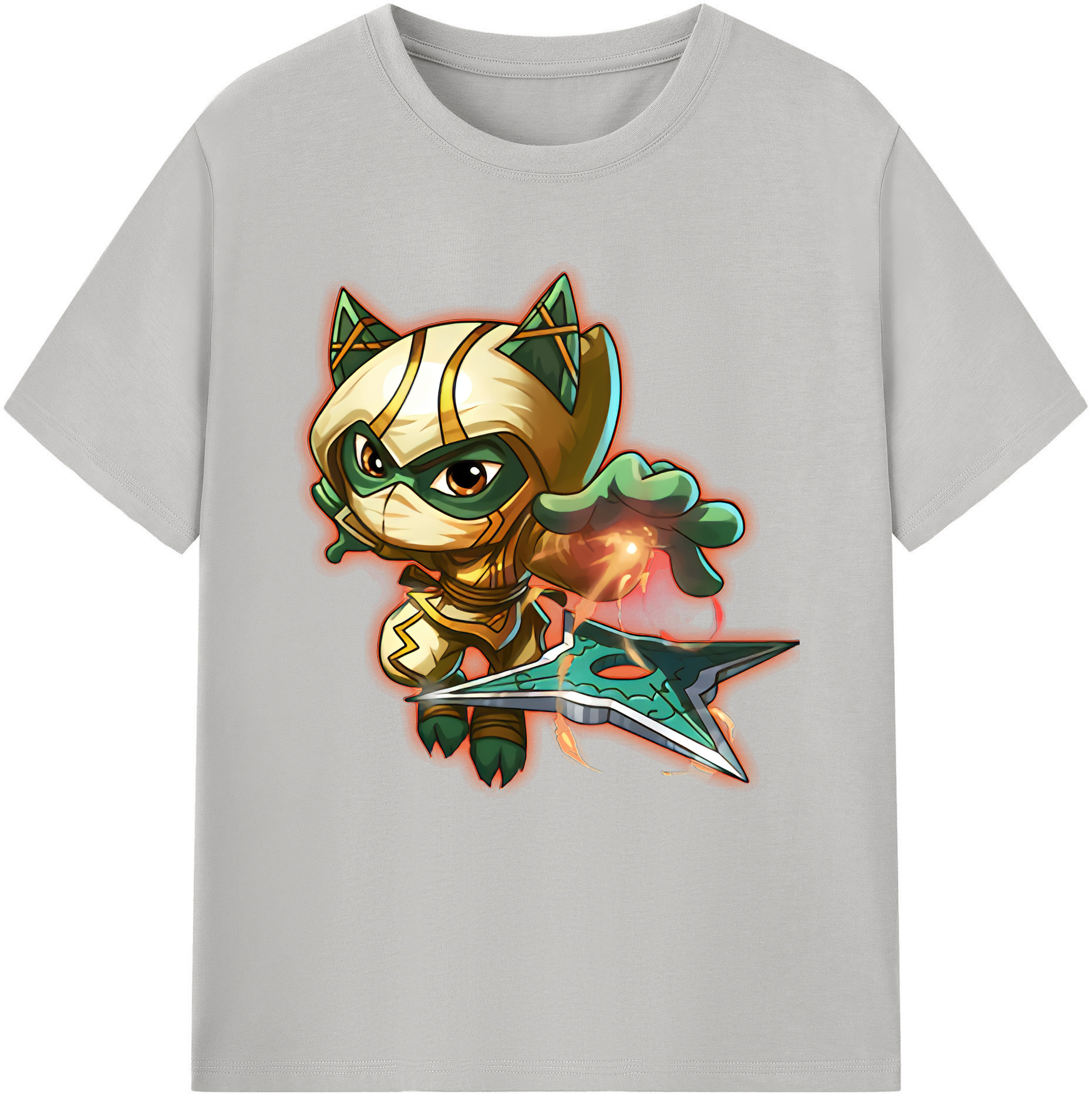 リーグ・オブ・レジェンド League of Legends LOL 綿100％半袖Tシャツ（フロントプリント）