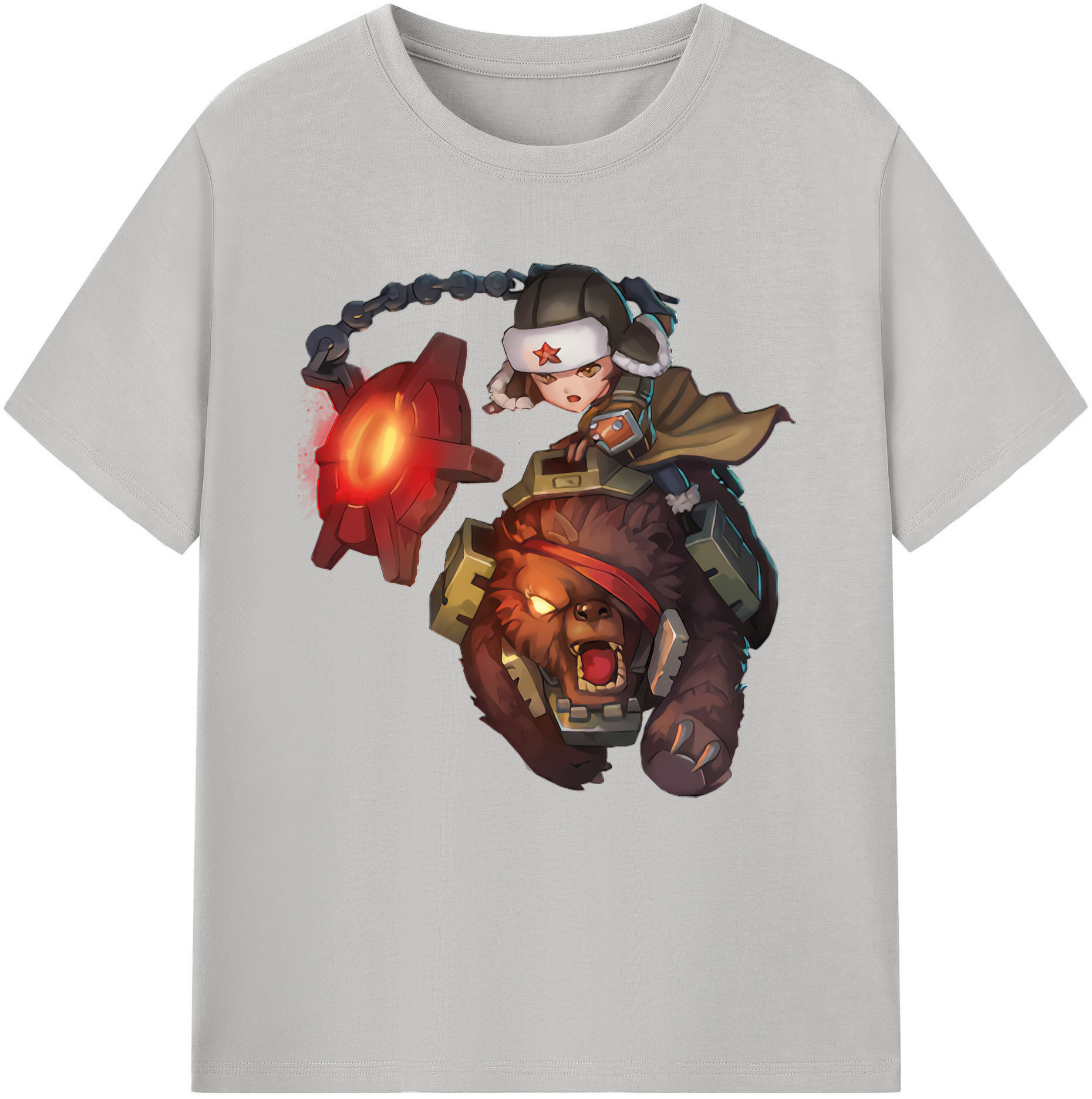 リーグ・オブ・レジェンド League of Legends LOL 綿100％半袖Tシャツ（フロントプリント）