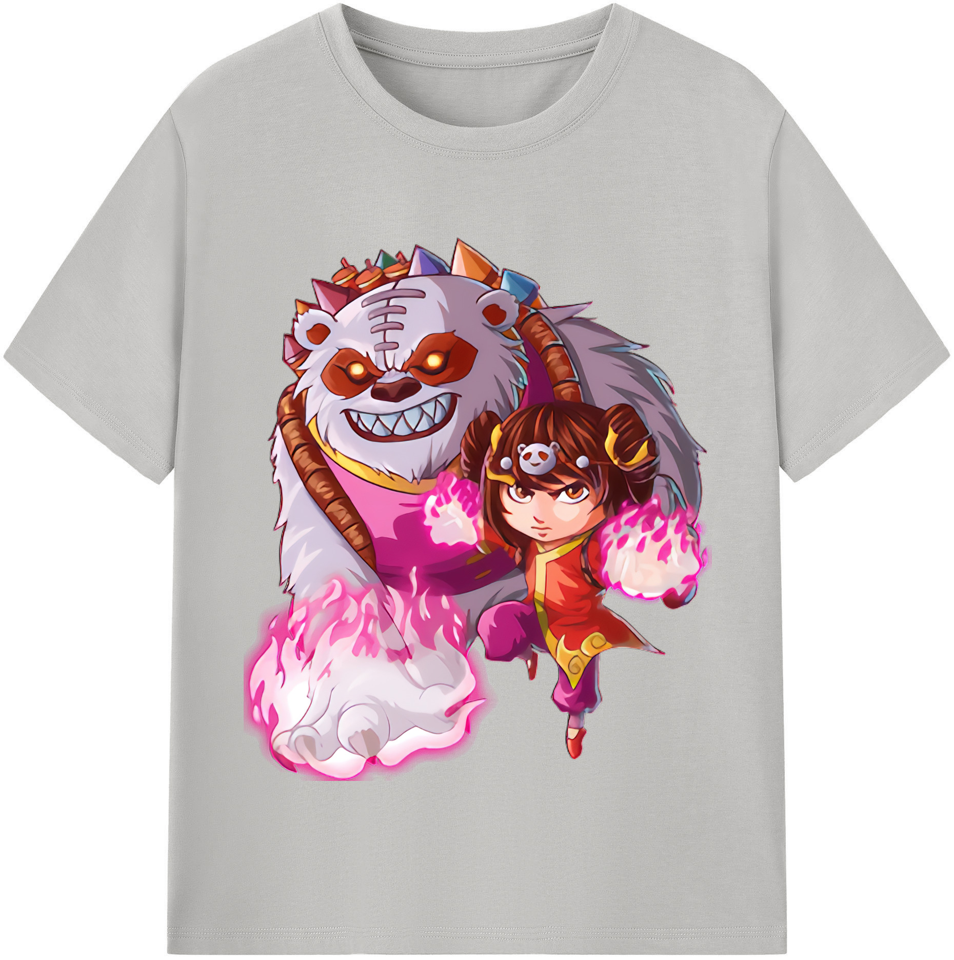 リーグ・オブ・レジェンド League of Legends LOL 綿100％半袖Tシャツ（フロントプリント）