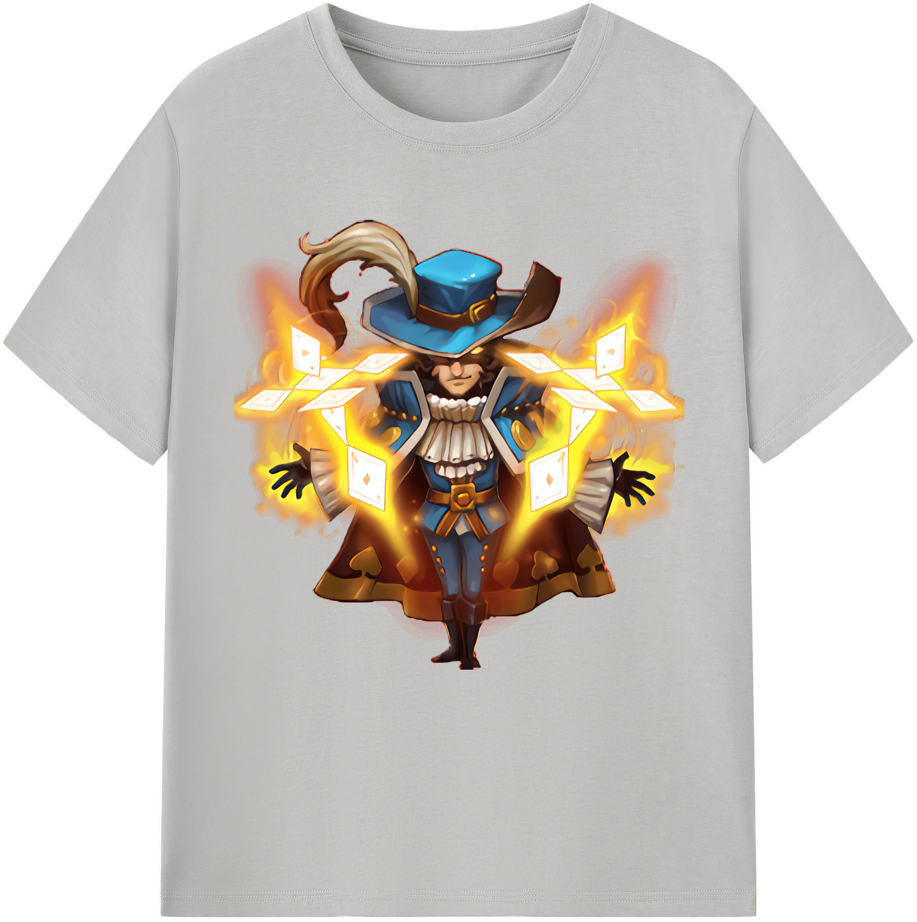 リーグ・オブ・レジェンド League of Legends LOL 綿100％半袖Tシャツ（フロントプリント）