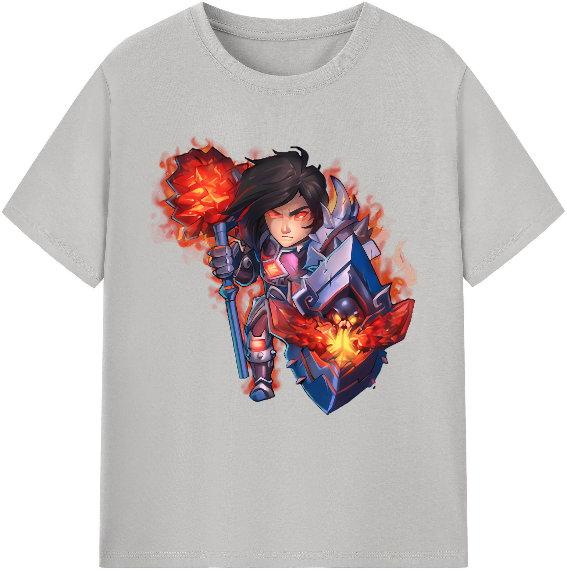 リーグ・オブ・レジェンド League of Legends LOL 綿100％半袖Tシャツ（フロントプリント）
