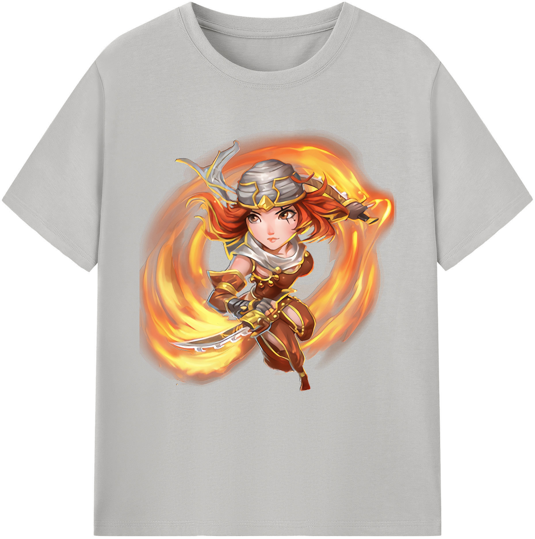 リーグ・オブ・レジェンド League of Legends LOL 綿100％半袖Tシャツ（フロントプリント）