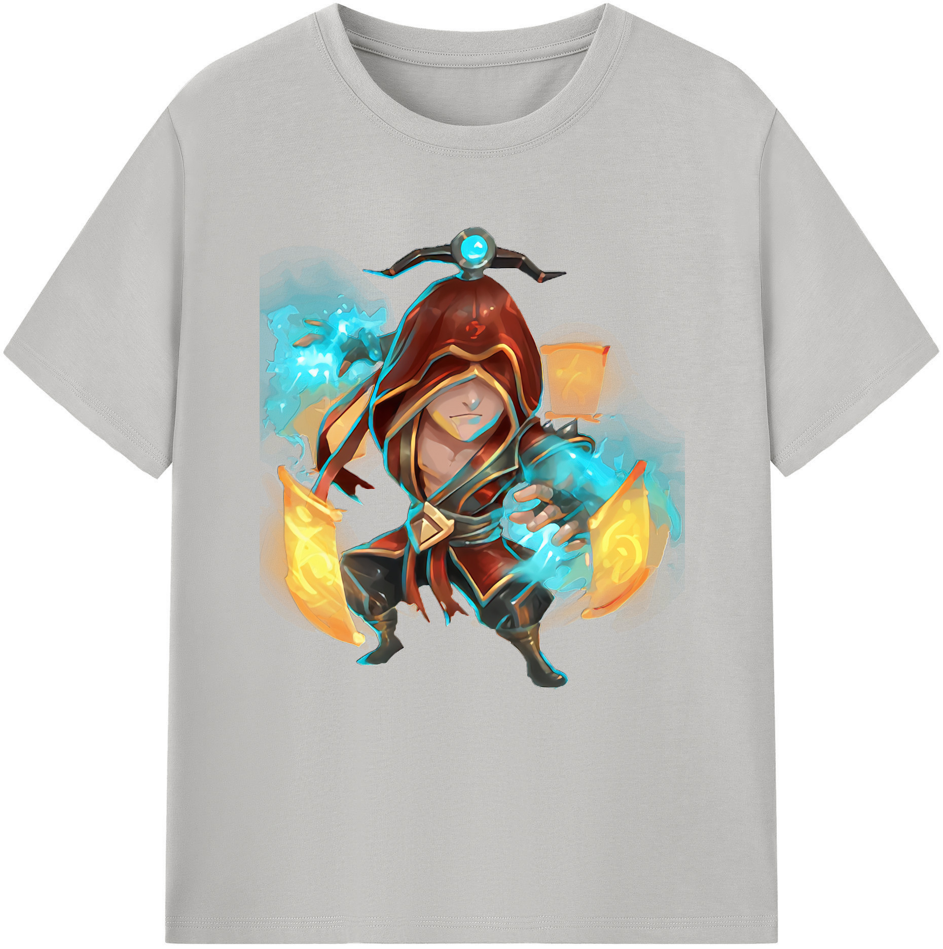 リーグ・オブ・レジェンド League of Legends LOL 綿100％半袖Tシャツ（フロントプリント）