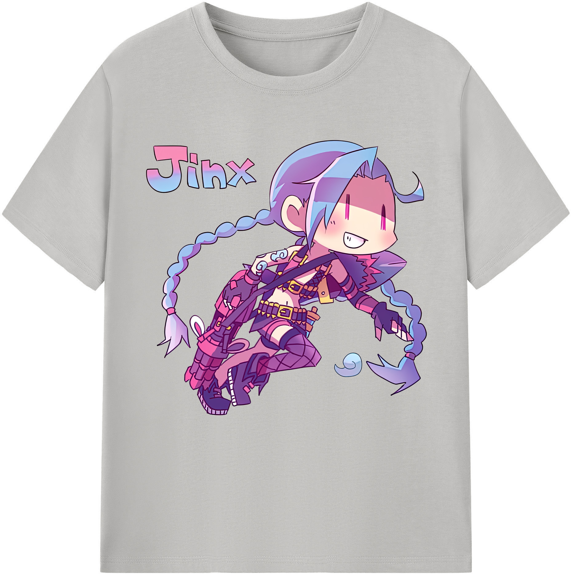 リーグ・オブ・レジェンド League of Legends LOL 綿100％半袖Tシャツ（フロントプリント）