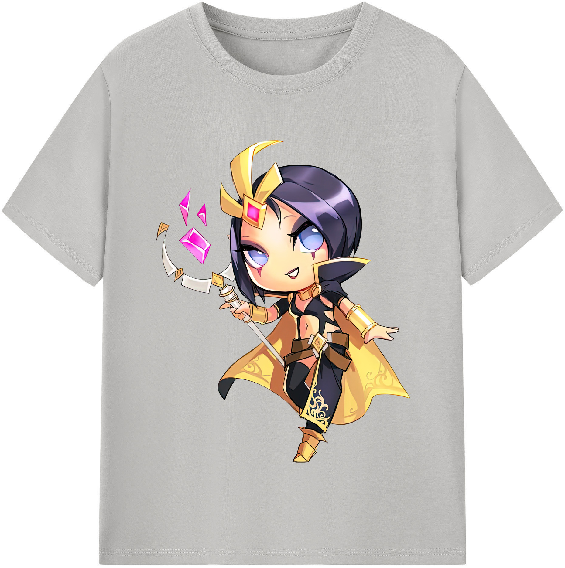 リーグ・オブ・レジェンド League of Legends LOL 綿100％半袖Tシャツ（フロントプリント）
