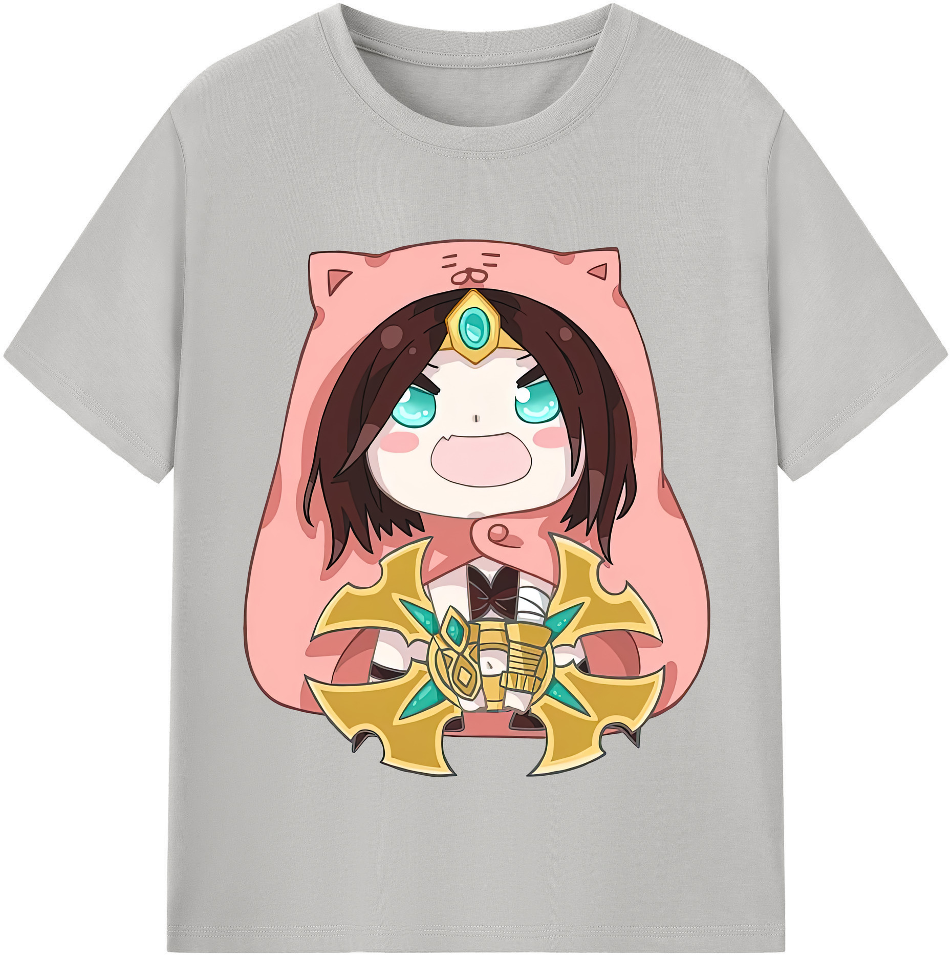 リーグ・オブ・レジェンド League of Legends LOL 綿100％半袖Tシャツ（フロントプリント）