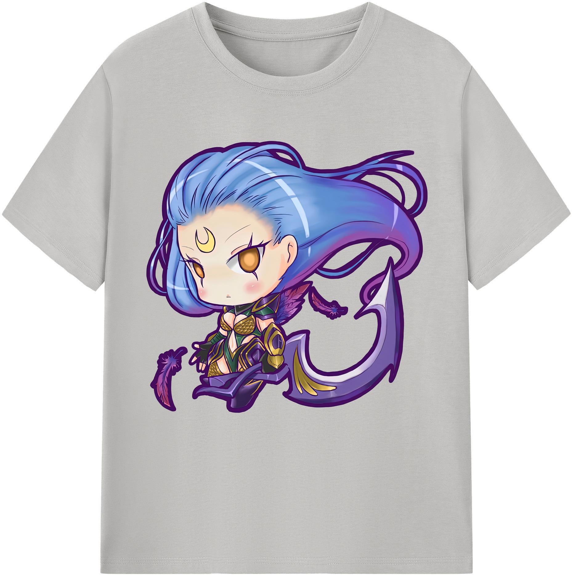 （画像用） リーグ・オブ・レジェンド League of Legends LOL 綿100％半袖Tシャツ（フロントプリント）