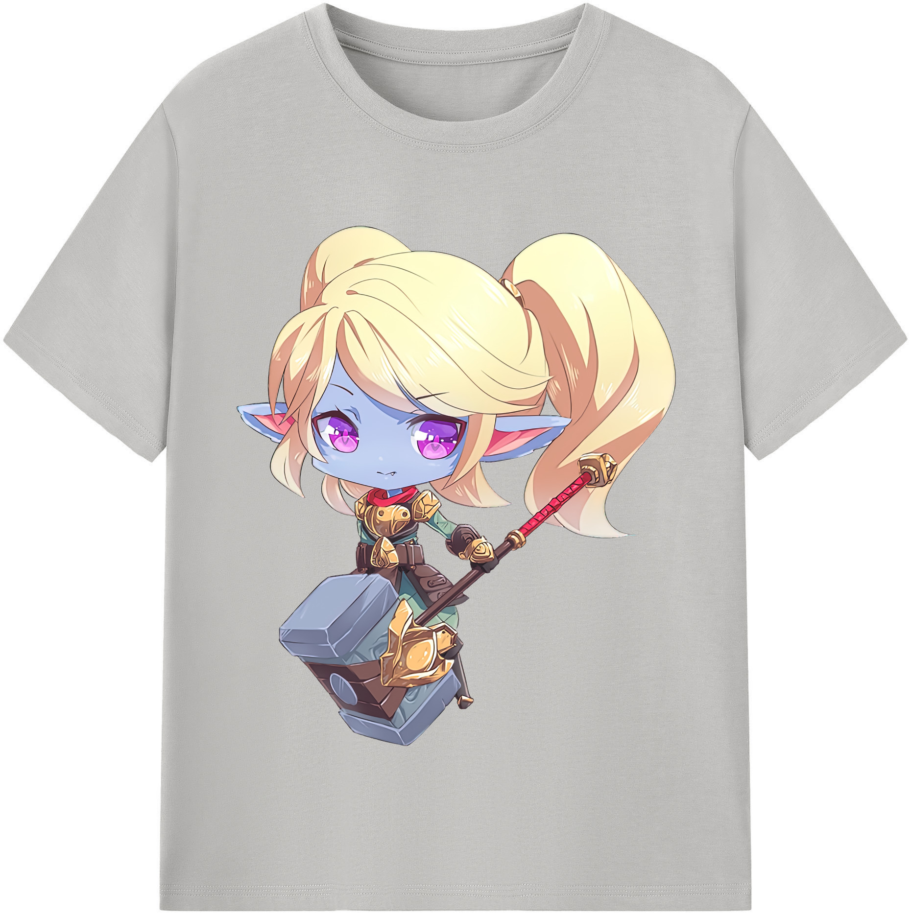 リーグ・オブ・レジェンド League of Legends LOL 綿100％半袖Tシャツ（フロントプリント）