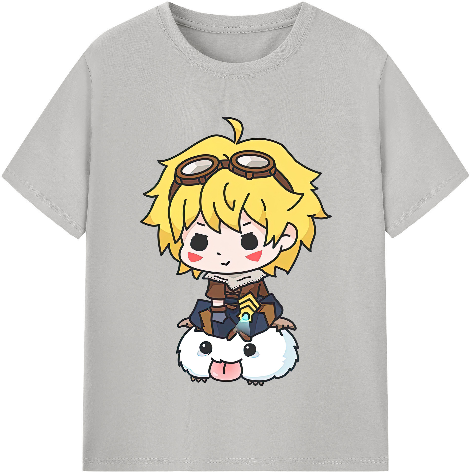 リーグ・オブ・レジェンド League of Legends LOL 綿100％半袖Tシャツ（フロントプリント）