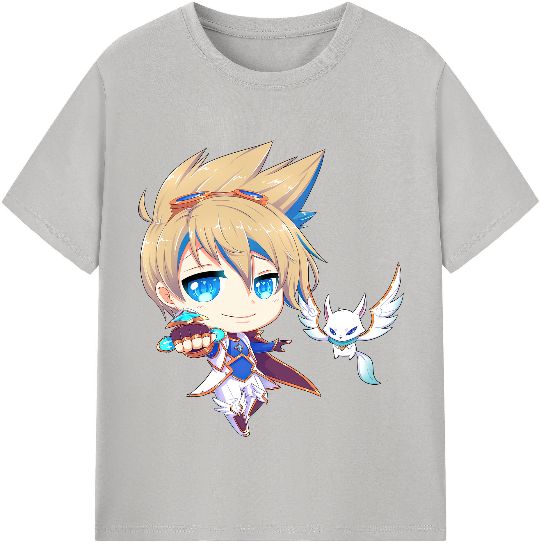 リーグ・オブ・レジェンド League of Legends LOL 綿100％半袖Tシャツ（フロントプリント）