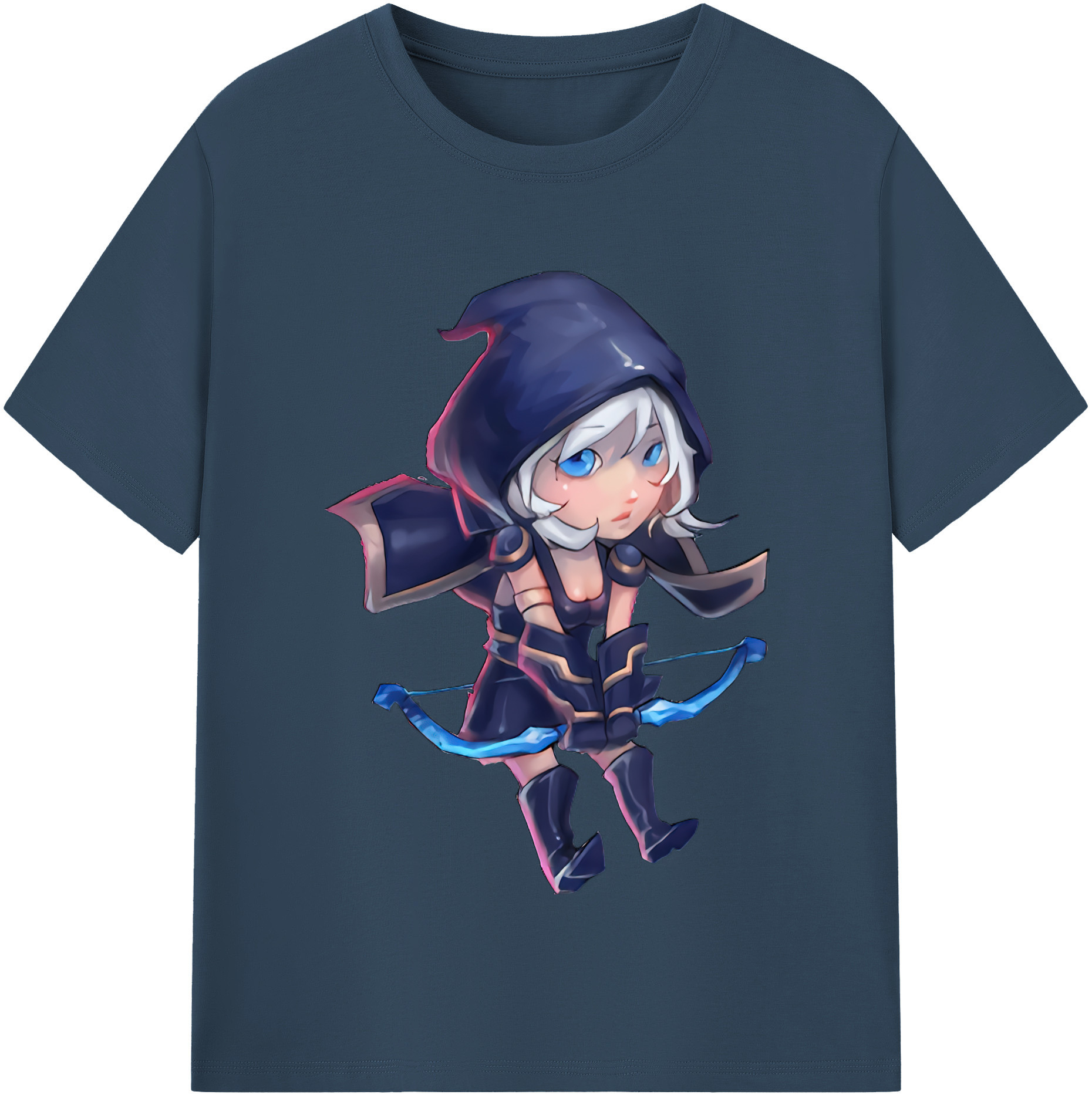 リーグ・オブ・レジェンド League of Legends LOL 綿100％半袖Tシャツ（フロントプリント）