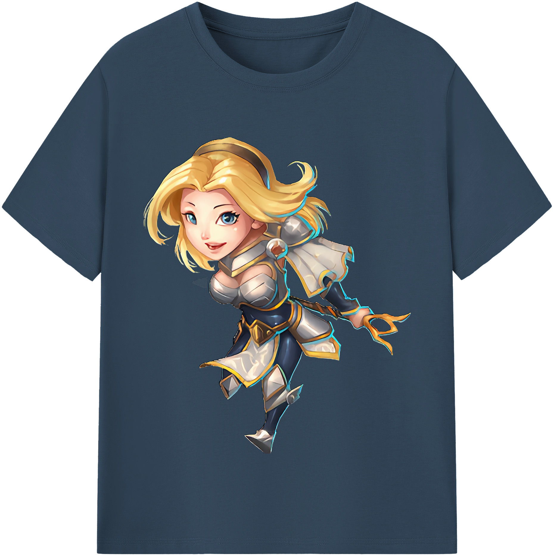 リーグ・オブ・レジェンド League of Legends LOL 綿100％半袖Tシャツ（フロントプリント）
