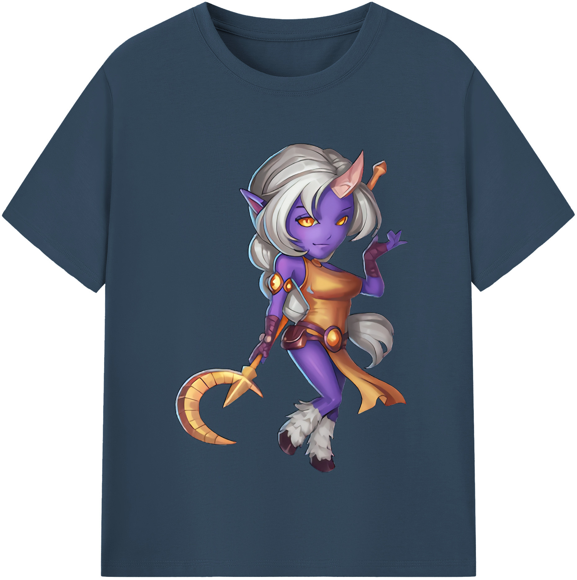 リーグ・オブ・レジェンド League of Legends LOL 綿100％半袖Tシャツ（フロントプリント）