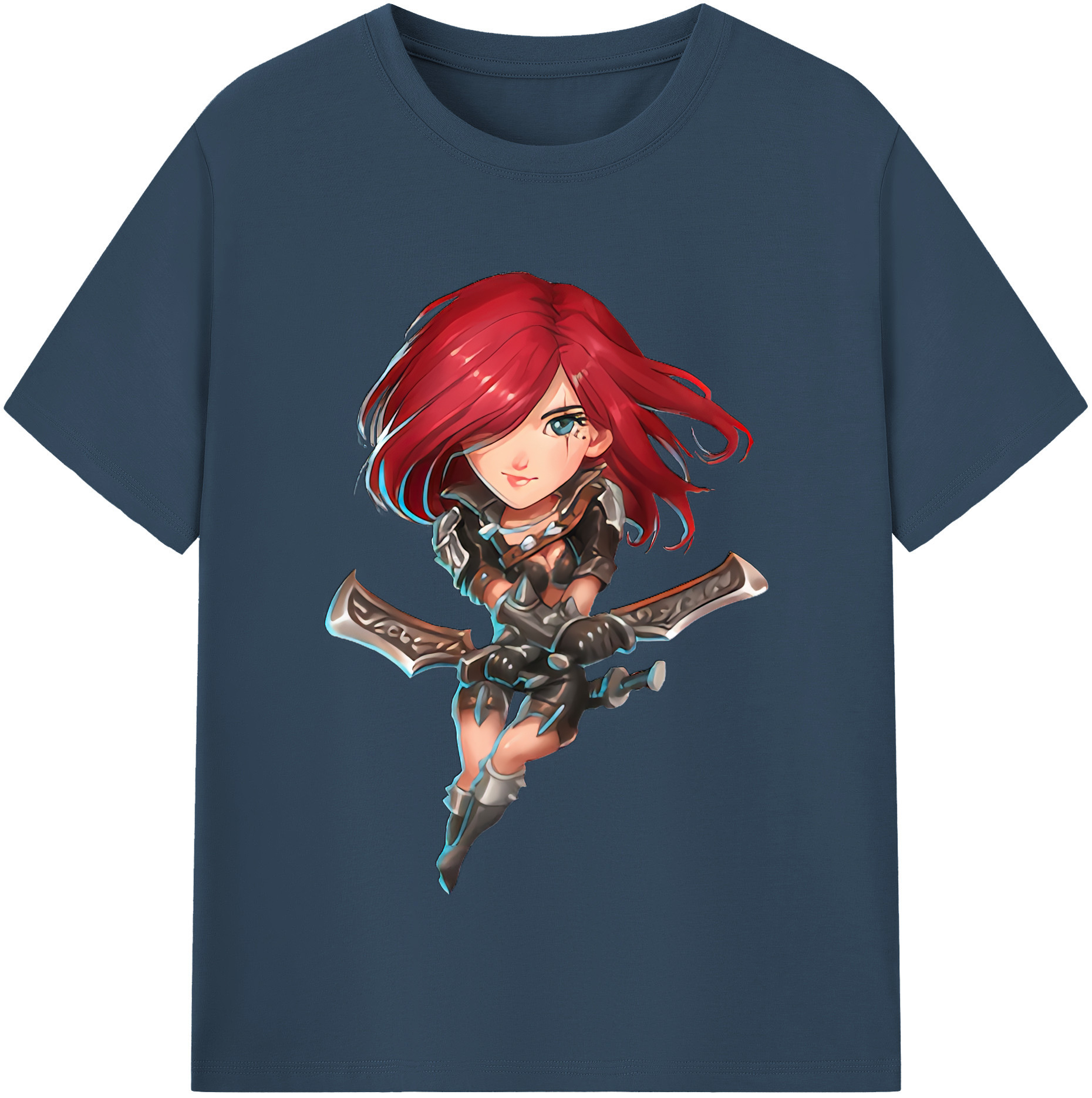 リーグ・オブ・レジェンド League of Legends LOL 綿100％半袖Tシャツ（フロントプリント）