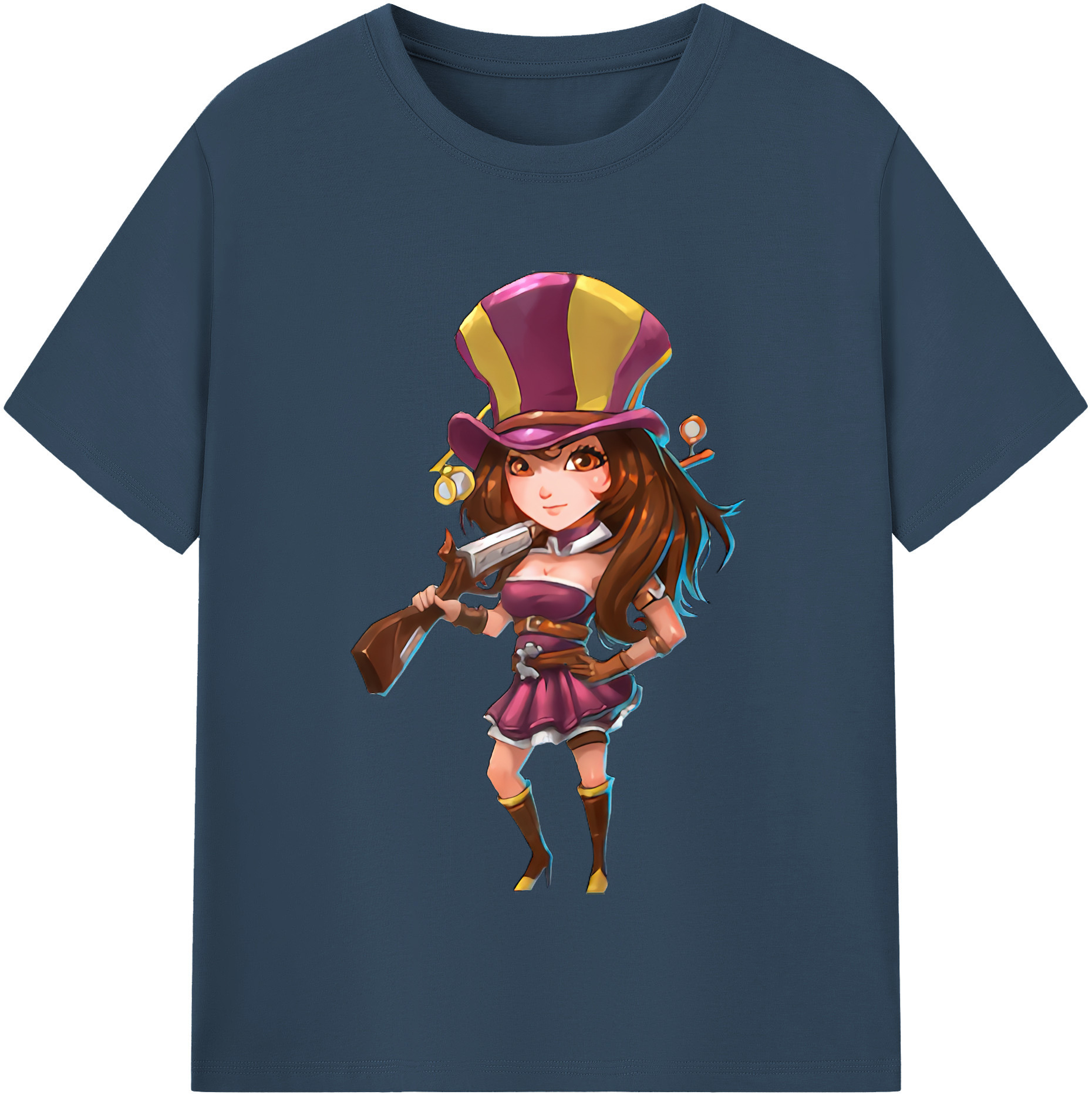 リーグ・オブ・レジェンド League of Legends LOL 綿100％半袖Tシャツ（フロントプリント）