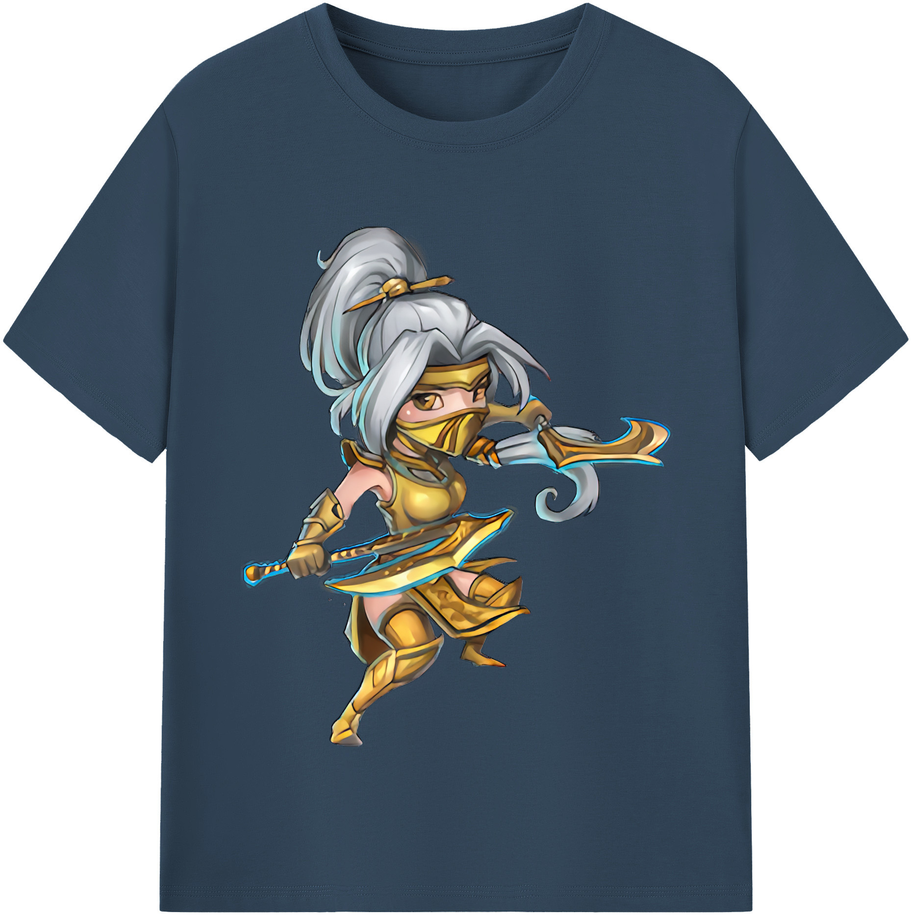 リーグ・オブ・レジェンド League of Legends LOL 綿100％半袖Tシャツ（フロントプリント）