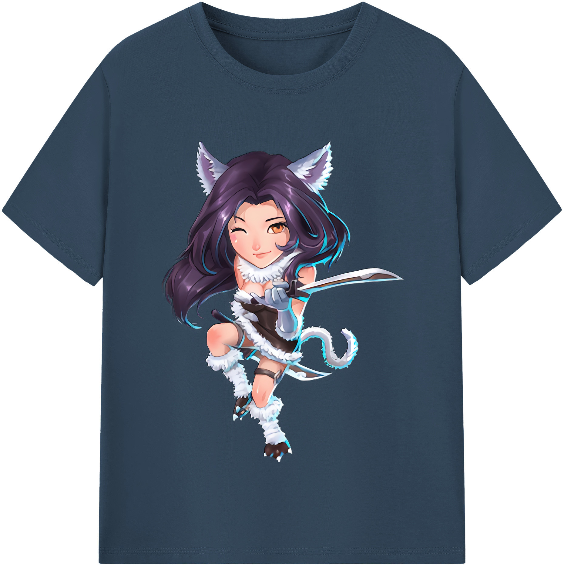 リーグ・オブ・レジェンド League of Legends LOL 綿100％半袖Tシャツ（フロントプリント）
