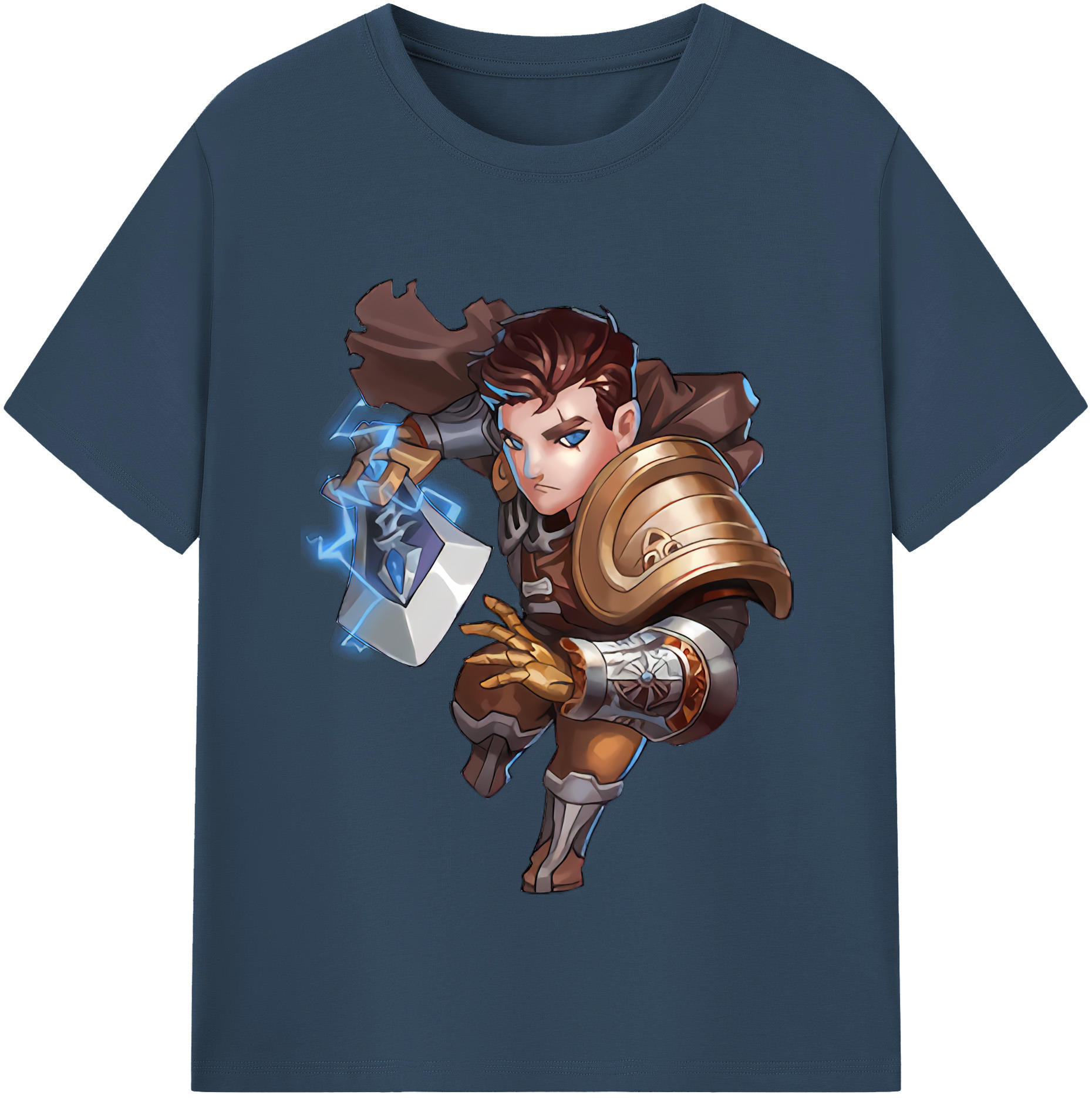 リーグ・オブ・レジェンド League of Legends LOL 綿100％半袖Tシャツ（フロントプリント）