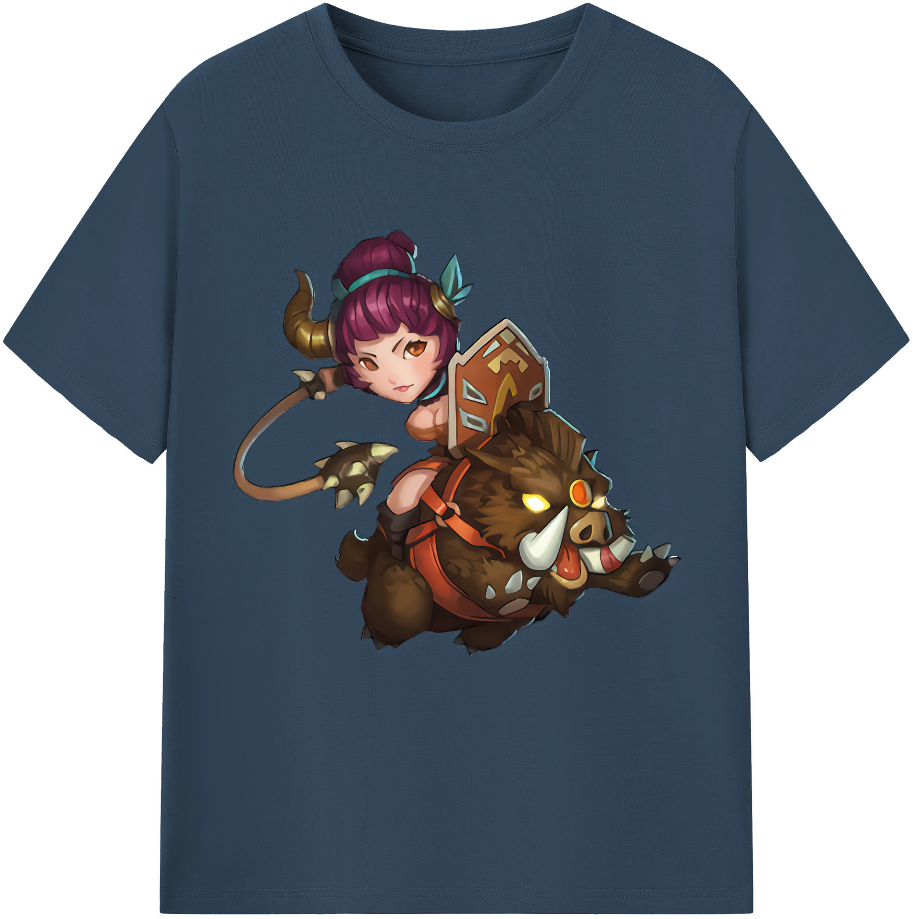 （画像用） リーグ・オブ・レジェンド League of Legends LOL 綿100％半袖Tシャツ（フロントプリント）
