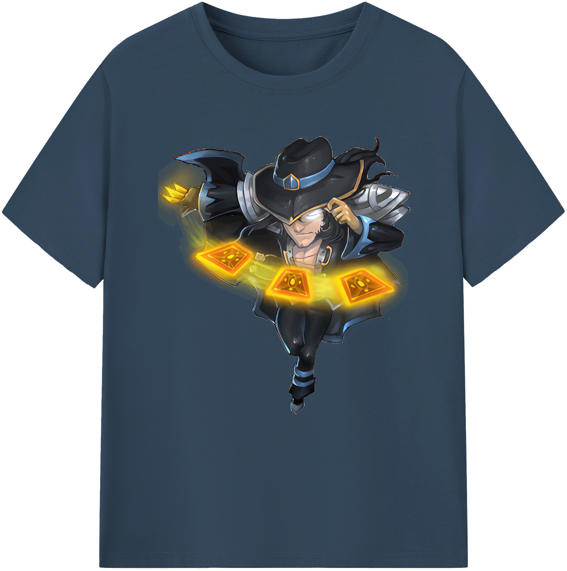 リーグ・オブ・レジェンド League of Legends LOL 綿100％半袖Tシャツ（フロントプリント）