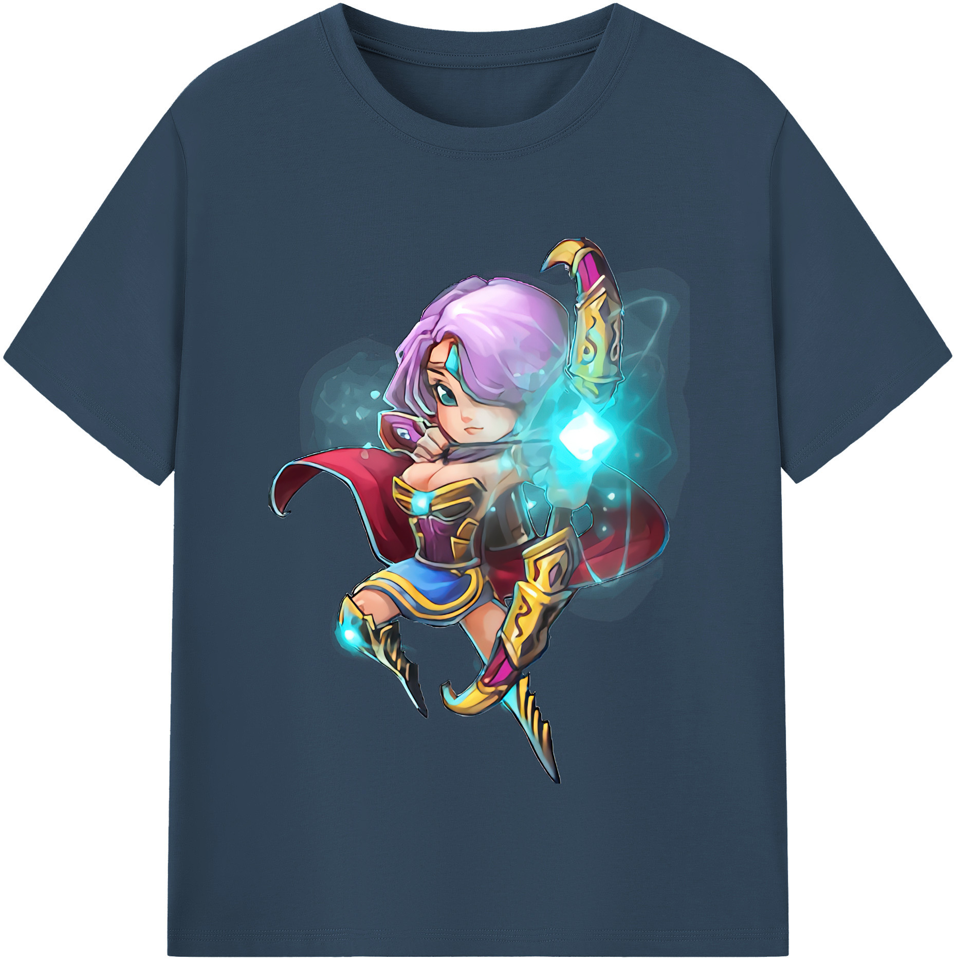 リーグ・オブ・レジェンド League of Legends LOL 綿100％半袖Tシャツ（フロントプリント）