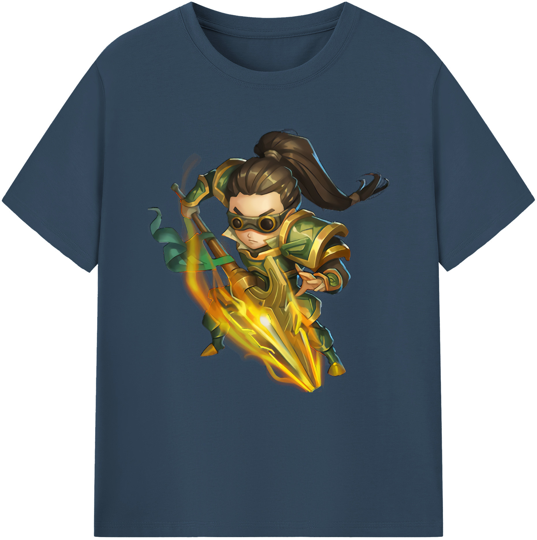 リーグ・オブ・レジェンド League of Legends LOL 綿100％半袖Tシャツ（フロントプリント）