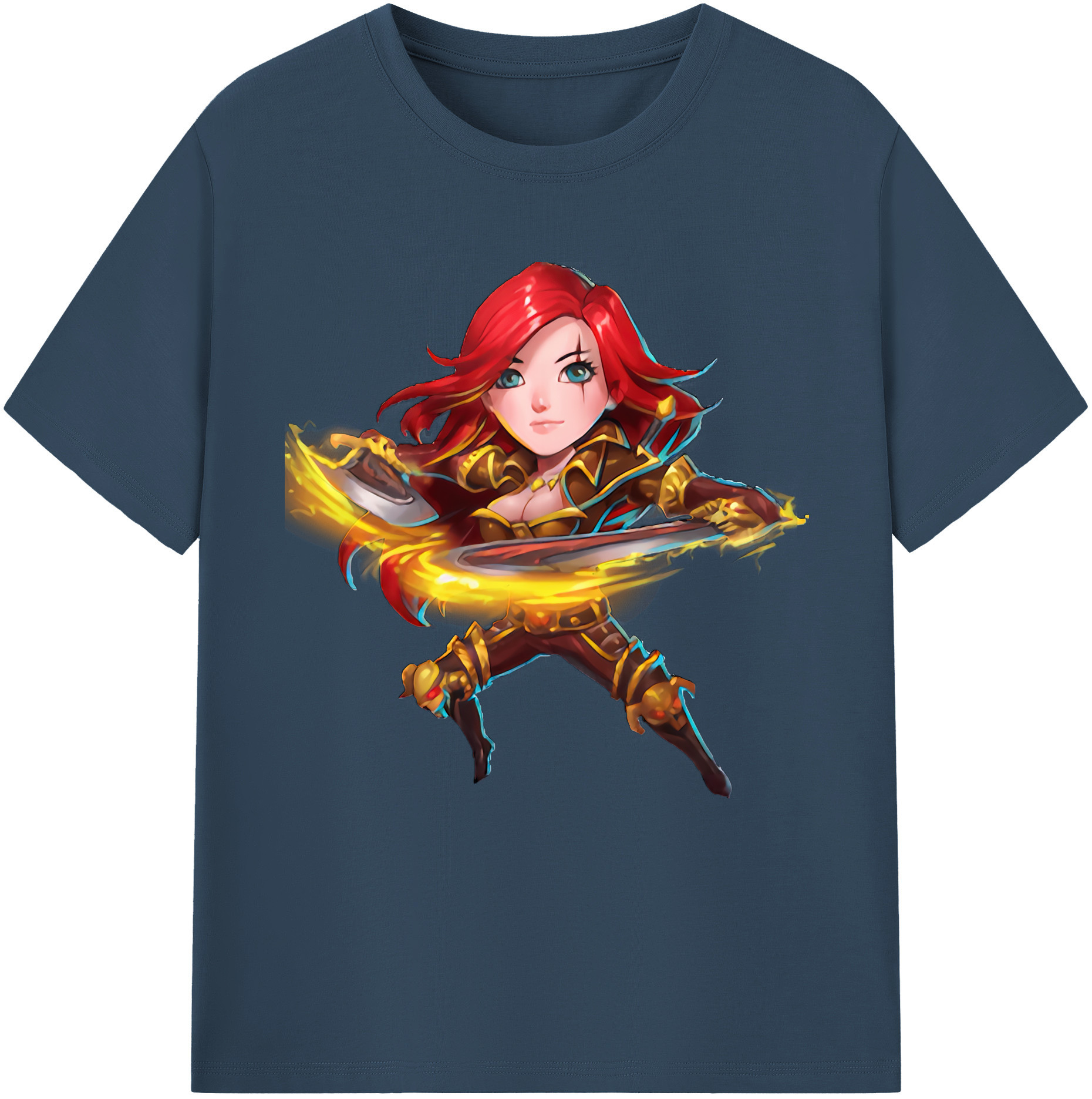 リーグ・オブ・レジェンド League of Legends LOL 綿100％半袖Tシャツ（フロントプリント）