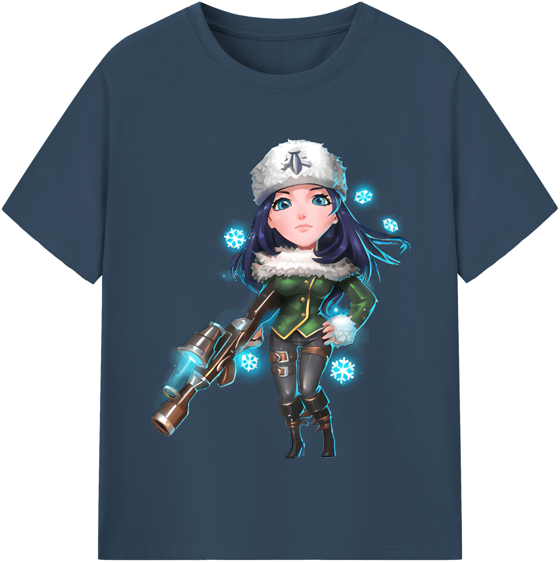 リーグ・オブ・レジェンド League of Legends LOL 綿100％半袖Tシャツ（フロントプリント）