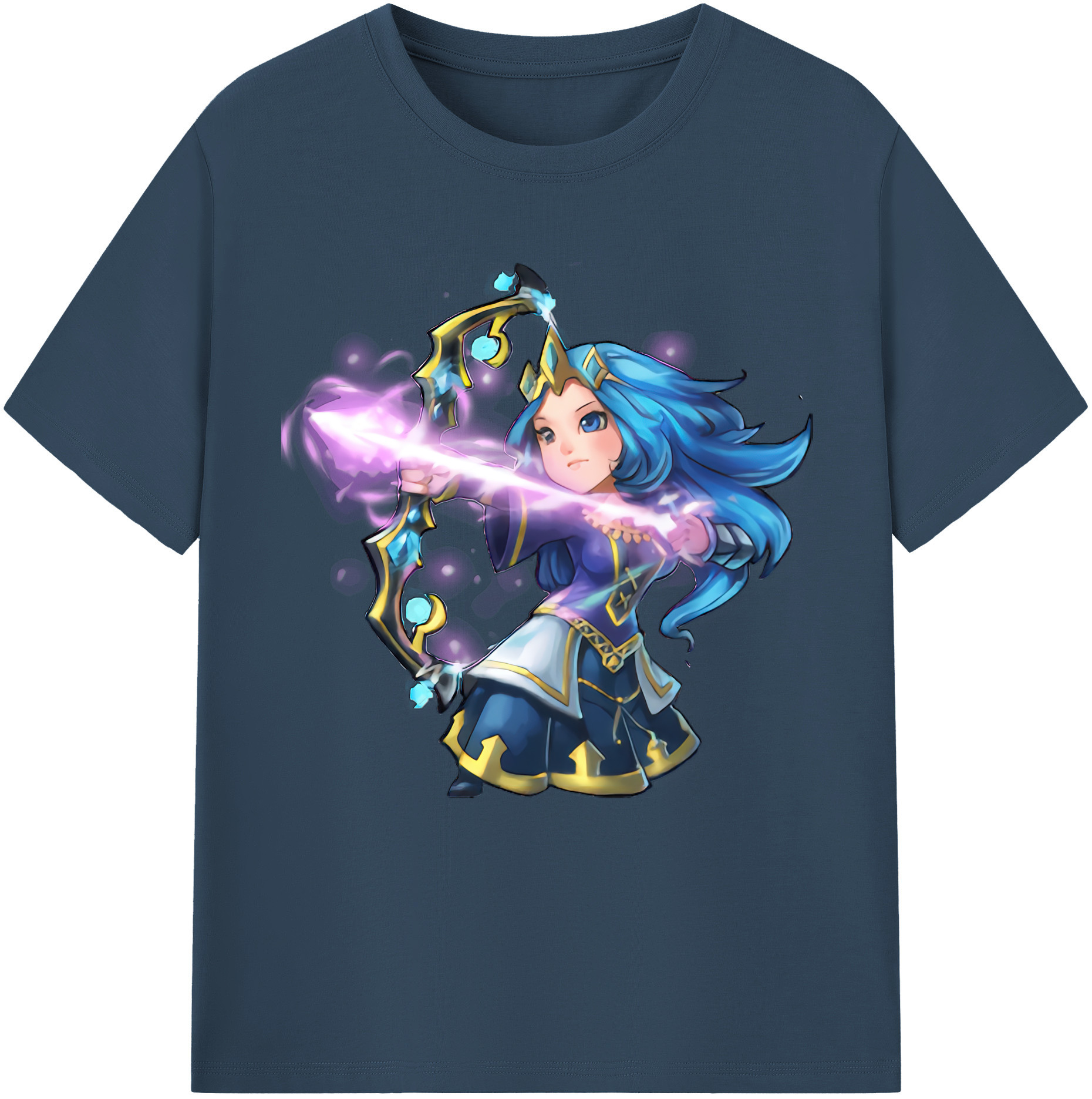 リーグ・オブ・レジェンド League of Legends LOL 綿100％半袖Tシャツ（フロントプリント）