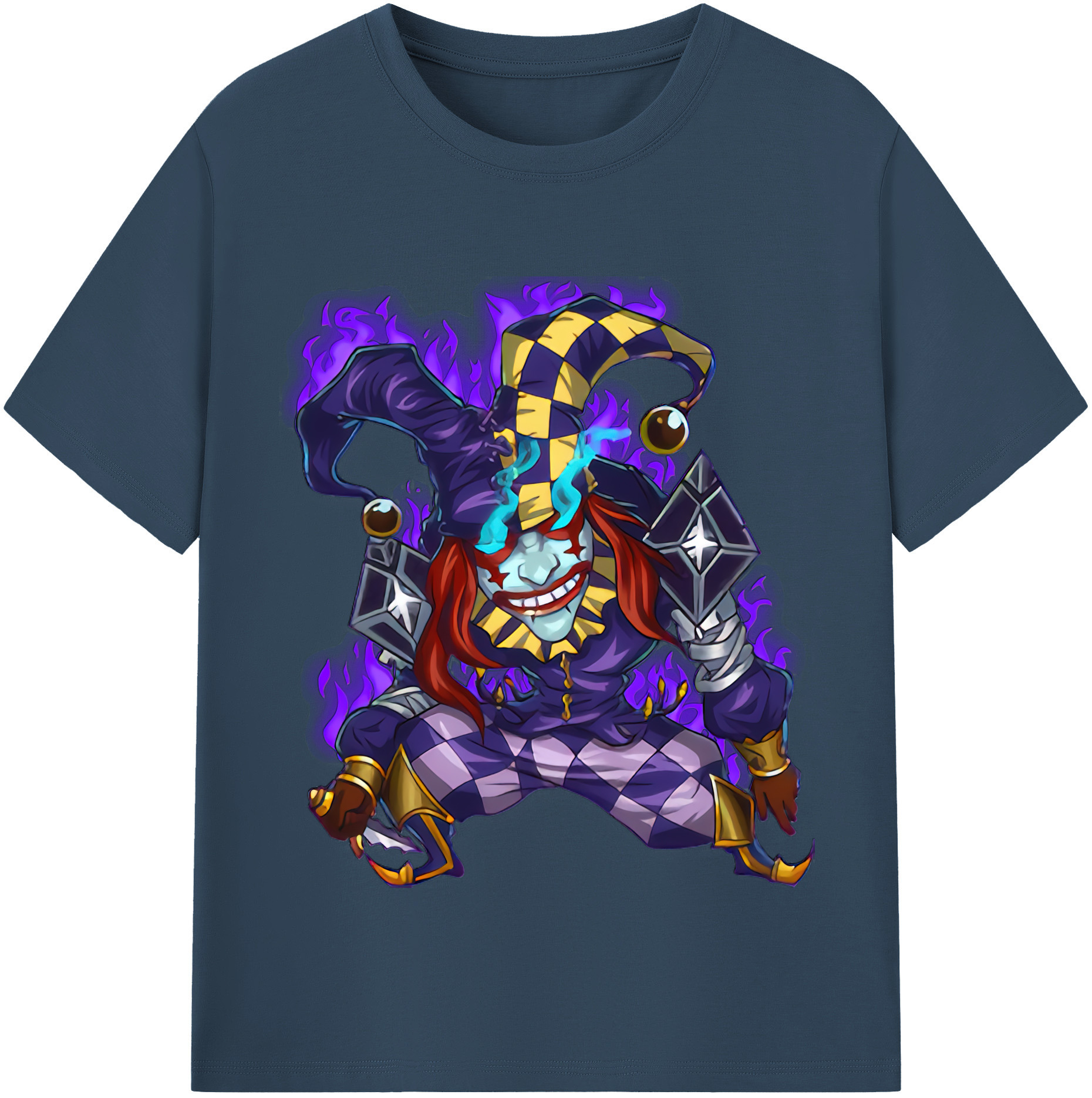 リーグ・オブ・レジェンド League of Legends LOL 綿100％半袖Tシャツ（フロントプリント）