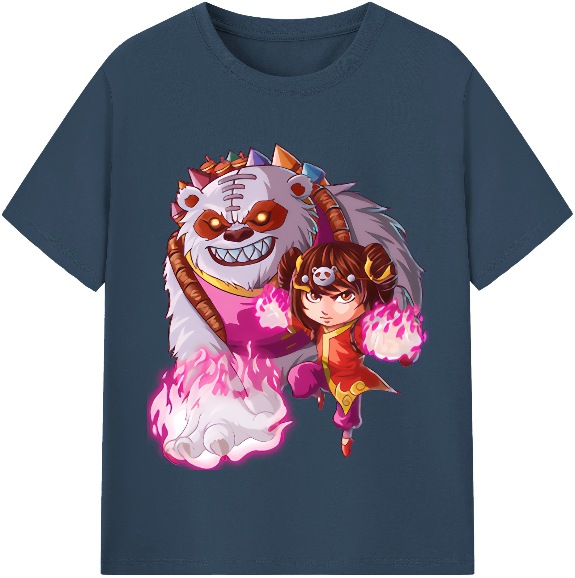 リーグ・オブ・レジェンド League of Legends LOL 綿100％半袖Tシャツ（フロントプリント）
