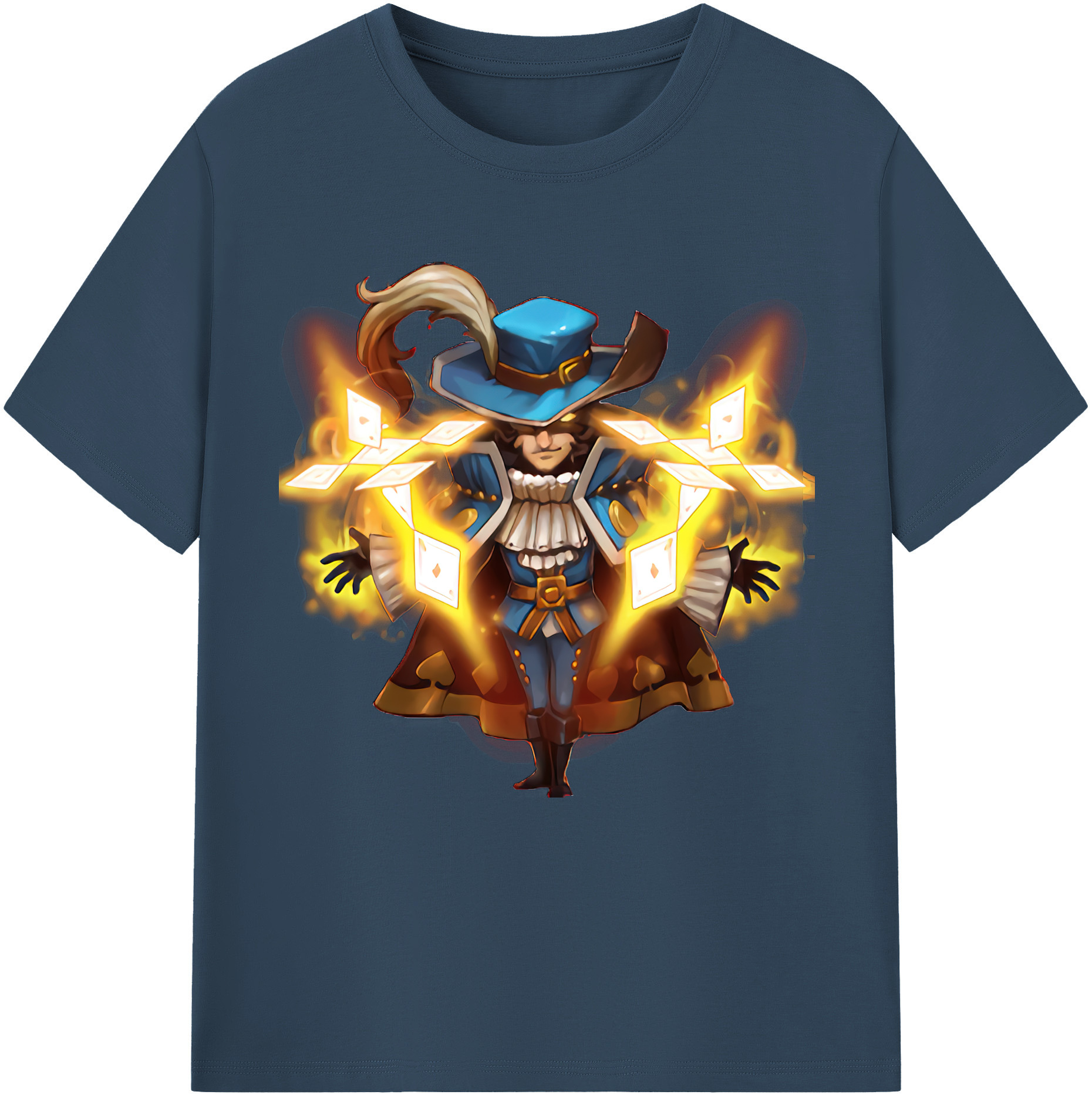 リーグ・オブ・レジェンド League of Legends LOL 綿100％半袖Tシャツ（フロントプリント）
