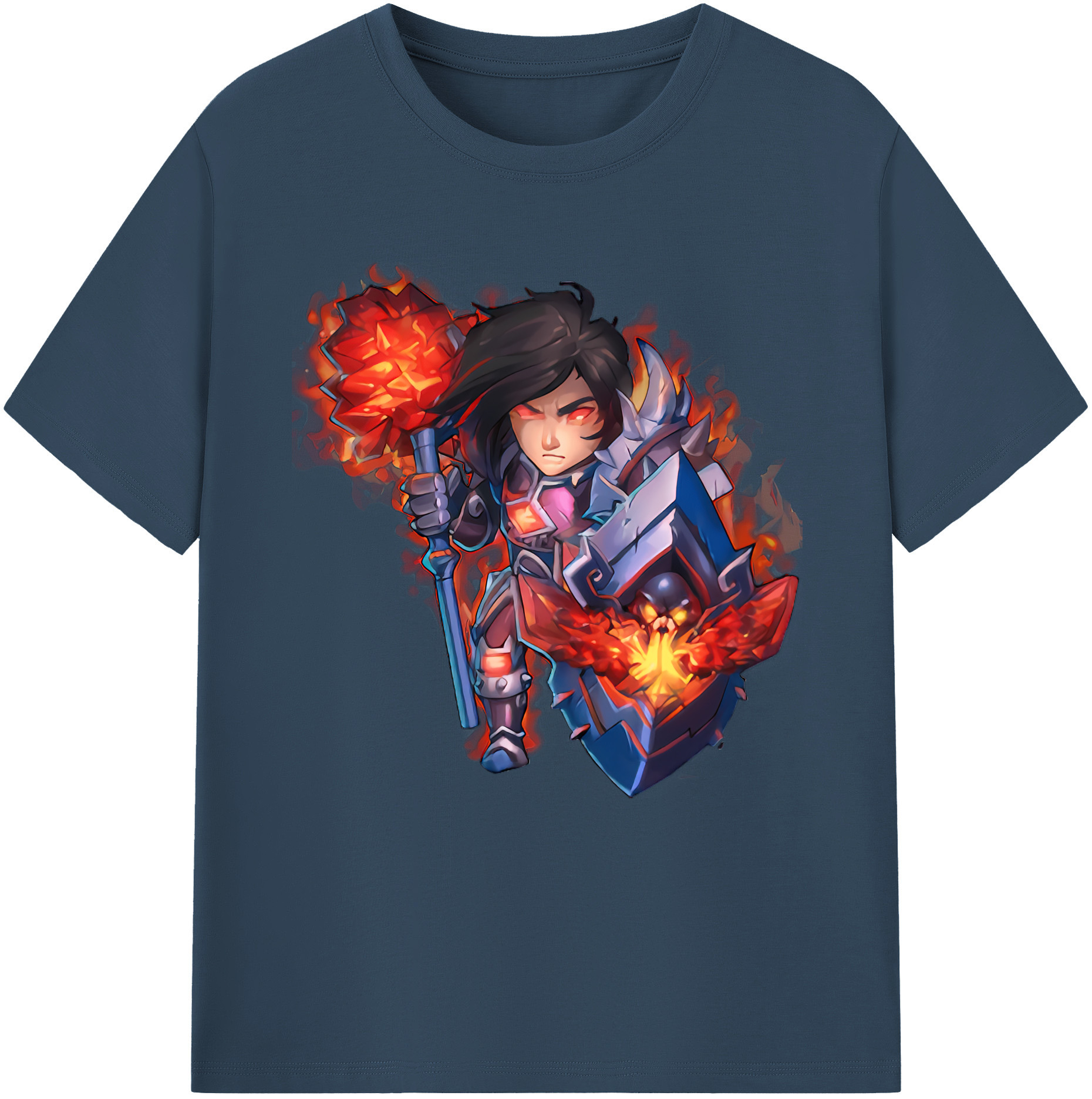 リーグ・オブ・レジェンド League of Legends LOL 綿100％半袖Tシャツ（フロントプリント）