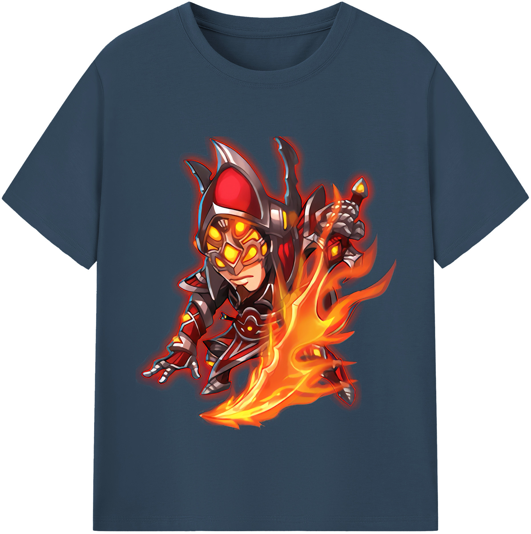 （画像用） リーグ・オブ・レジェンド League of Legends LOL 綿100％半袖Tシャツ（フロントプリント）
