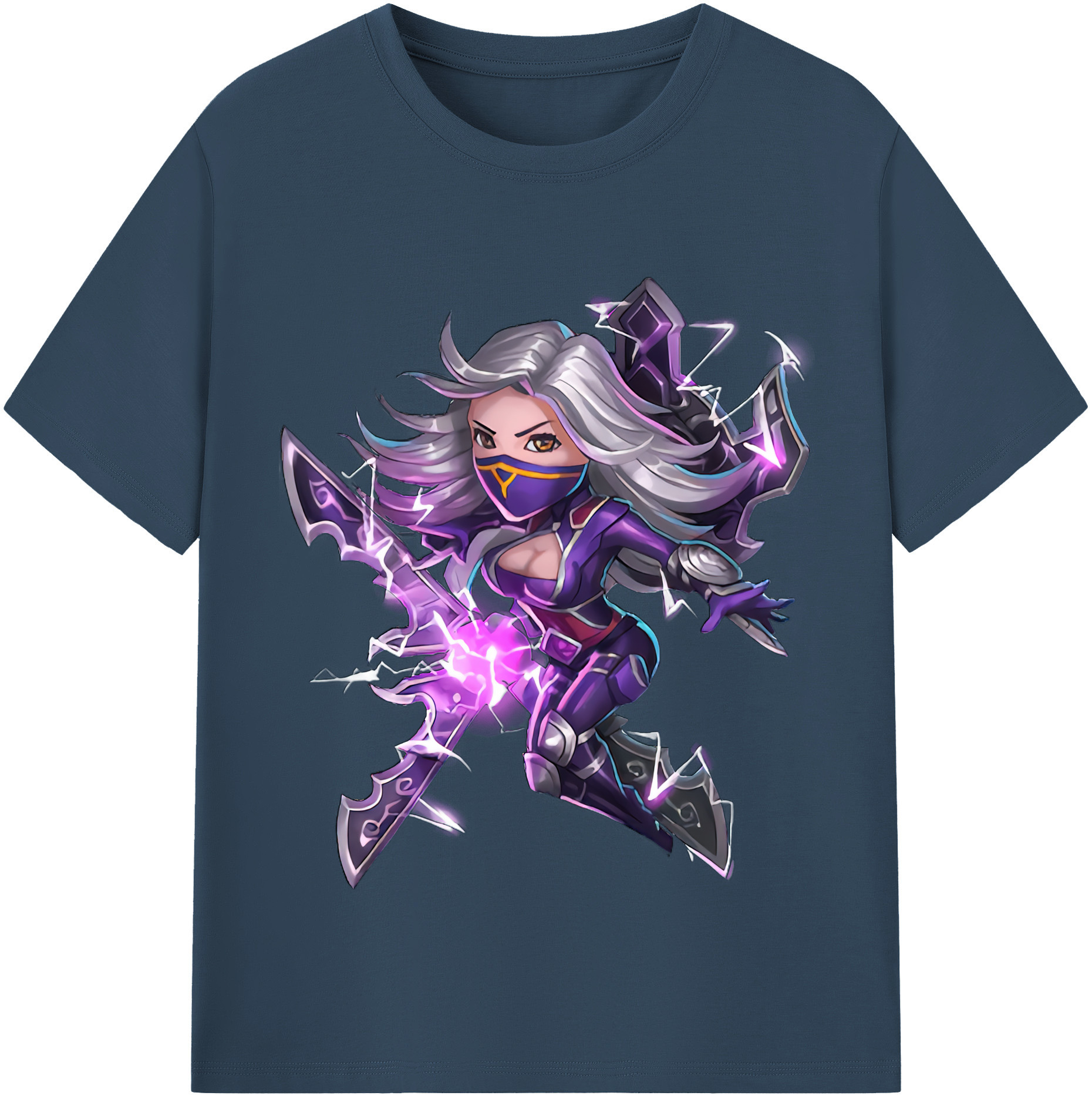 リーグ・オブ・レジェンド League of Legends LOL 綿100％半袖Tシャツ（フロントプリント）