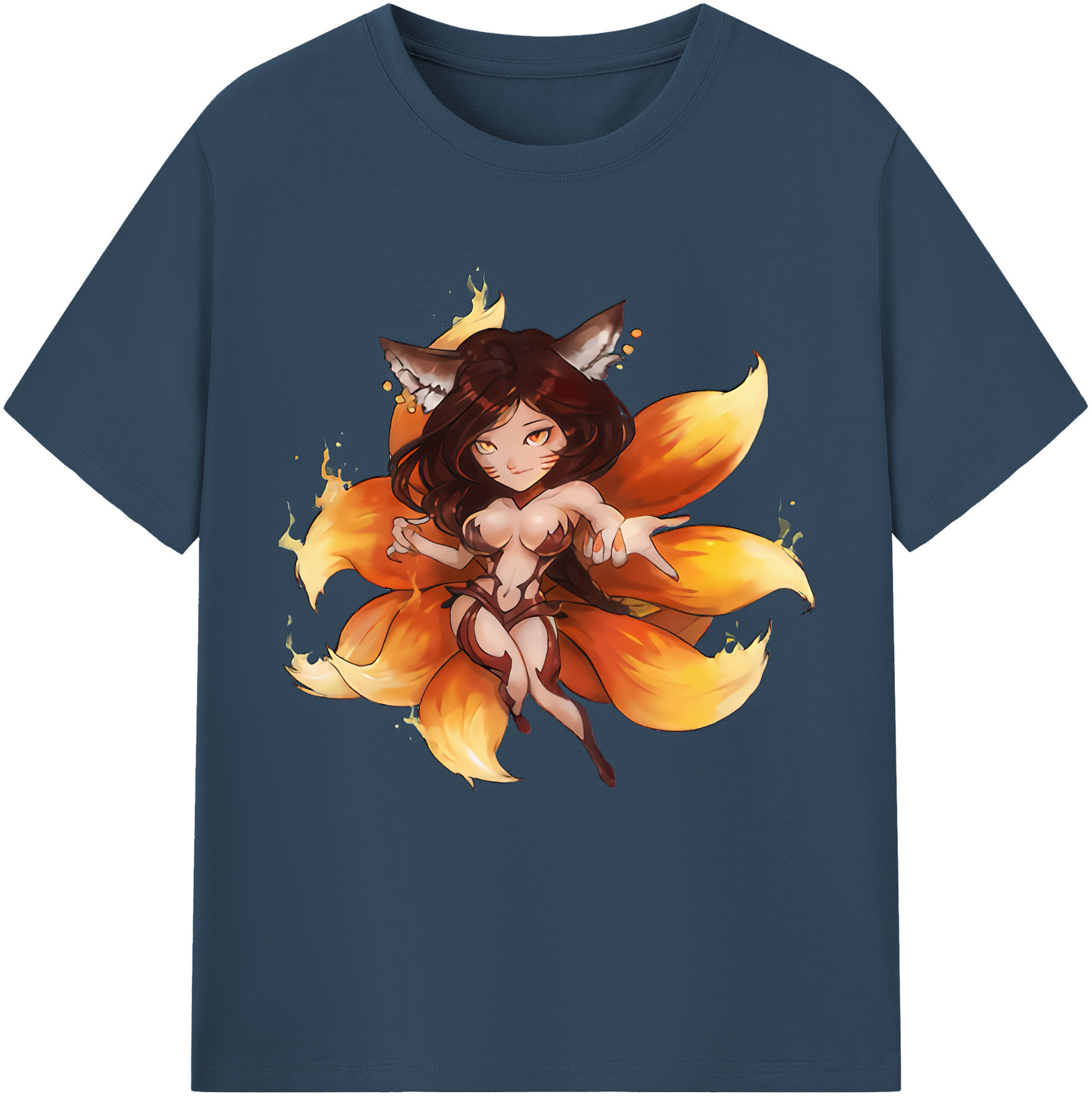 リーグ・オブ・レジェンド League of Legends LOL 綿100％半袖Tシャツ（フロントプリント）