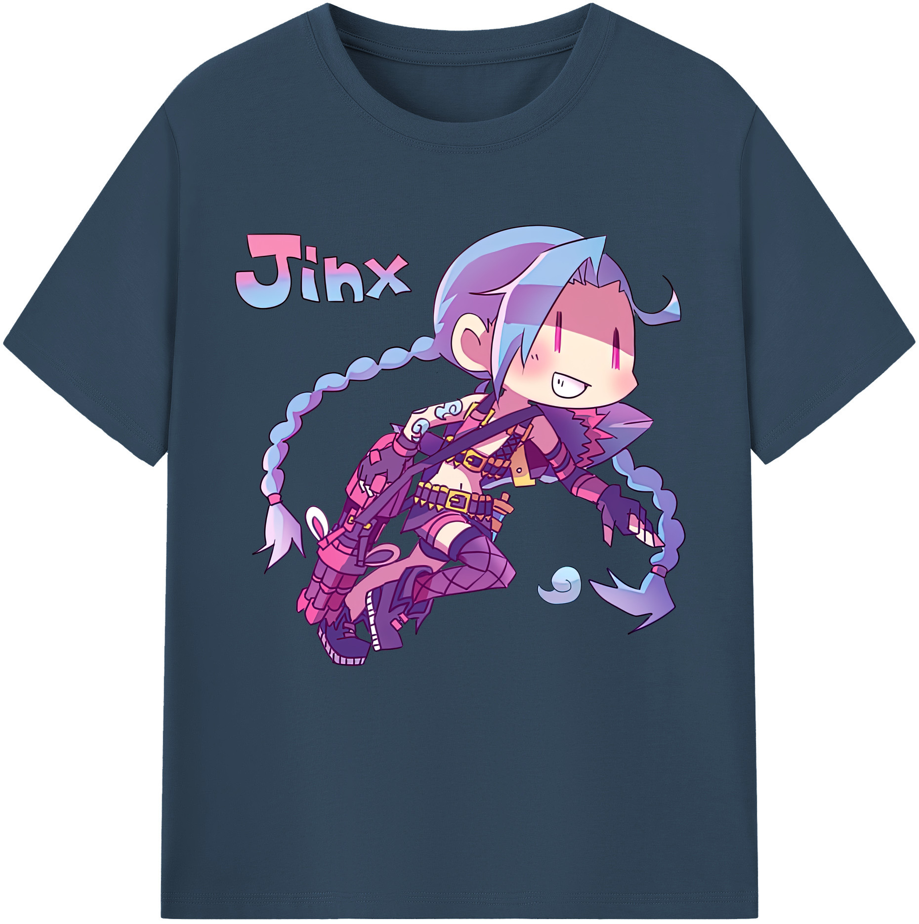 リーグ・オブ・レジェンド League of Legends LOL 綿100％半袖Tシャツ（フロントプリント）