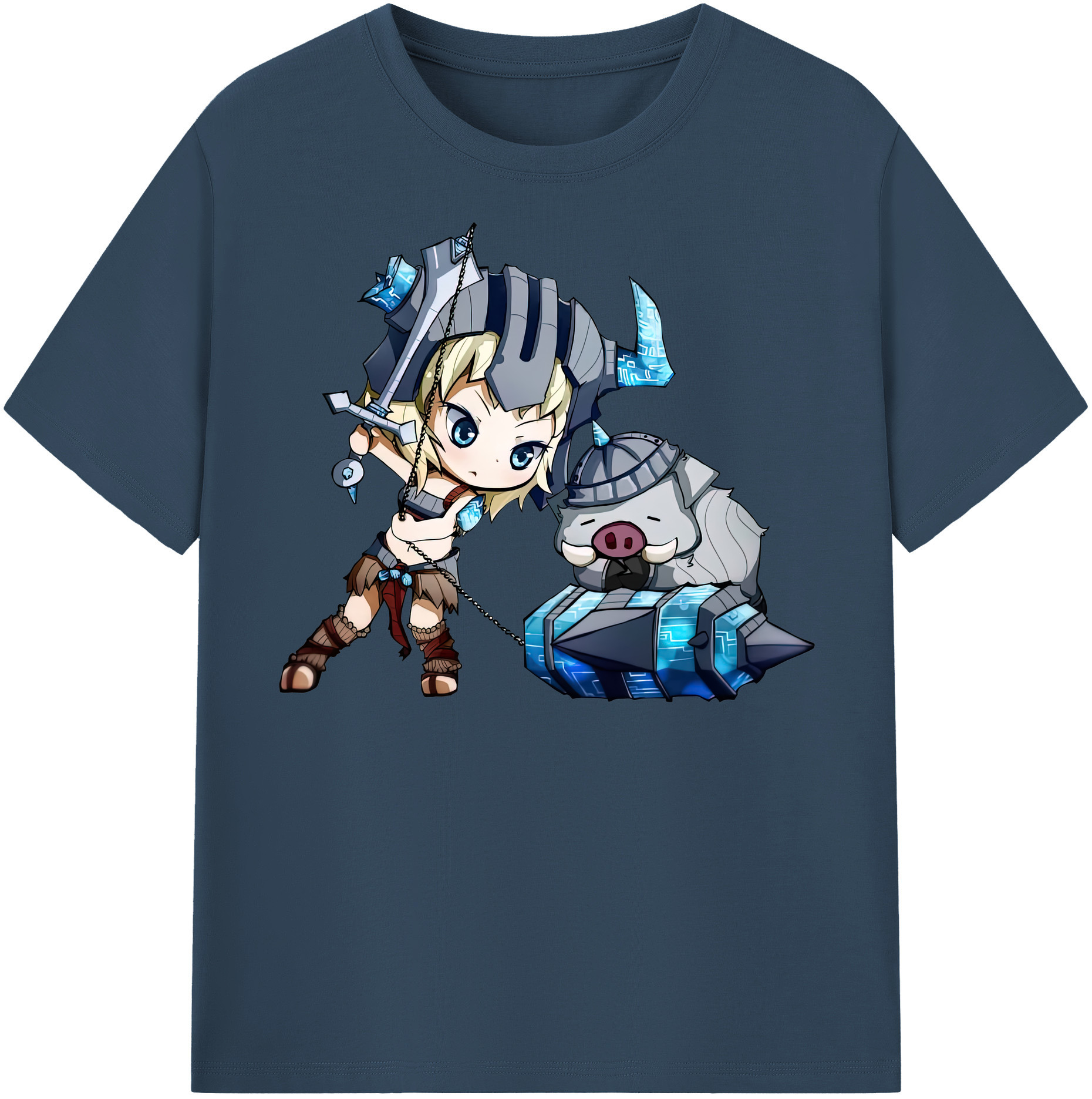 リーグ・オブ・レジェンド League of Legends LOL 綿100％半袖Tシャツ（フロントプリント）