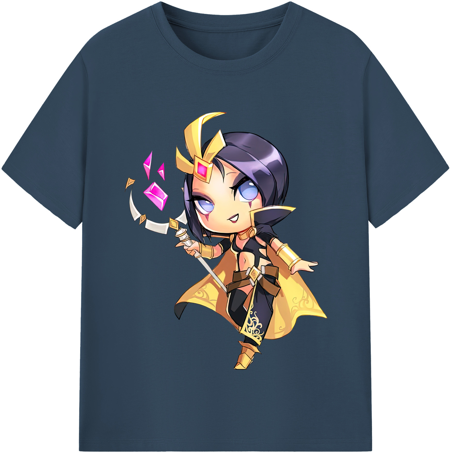 リーグ・オブ・レジェンド League of Legends LOL 綿100％半袖Tシャツ（フロントプリント）