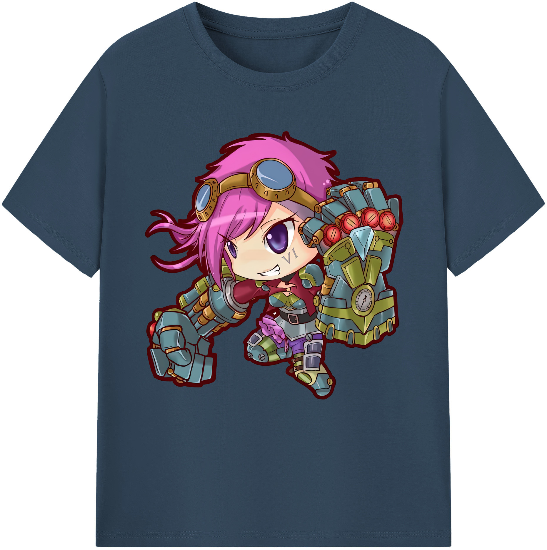 リーグ・オブ・レジェンド League of Legends LOL 綿100％半袖Tシャツ（フロントプリント）