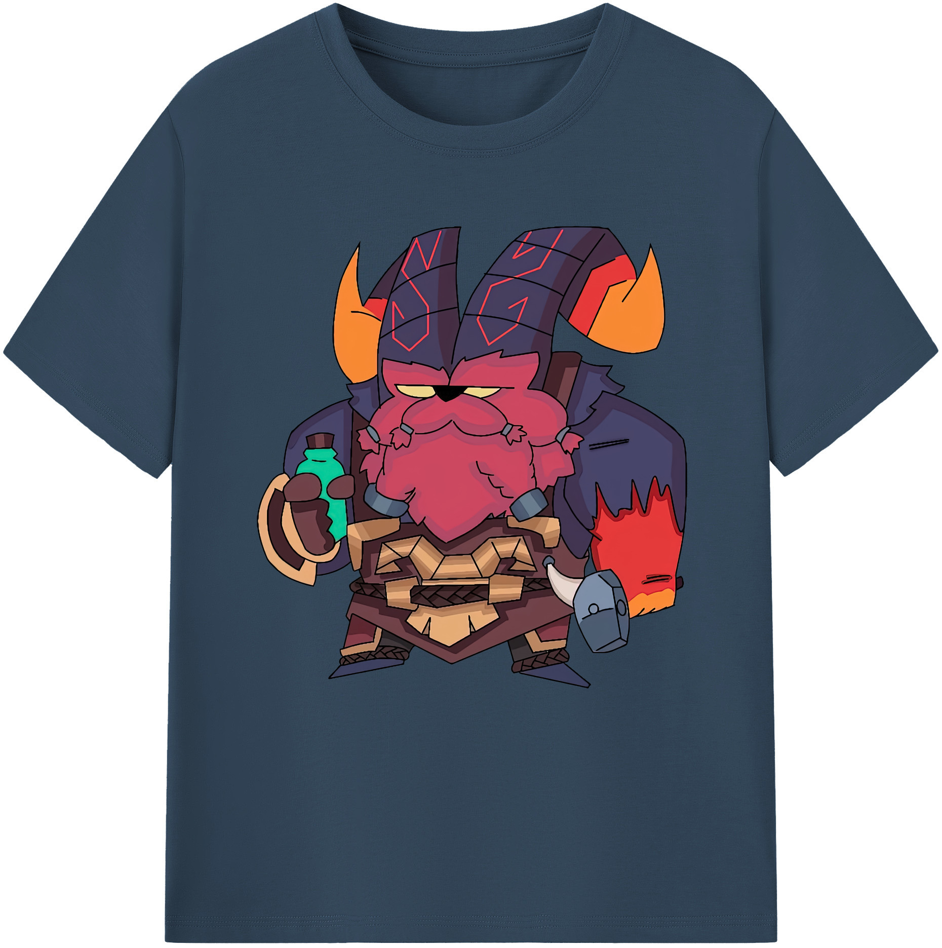 リーグ・オブ・レジェンド League of Legends LOL 綿100％半袖Tシャツ（フロントプリント）