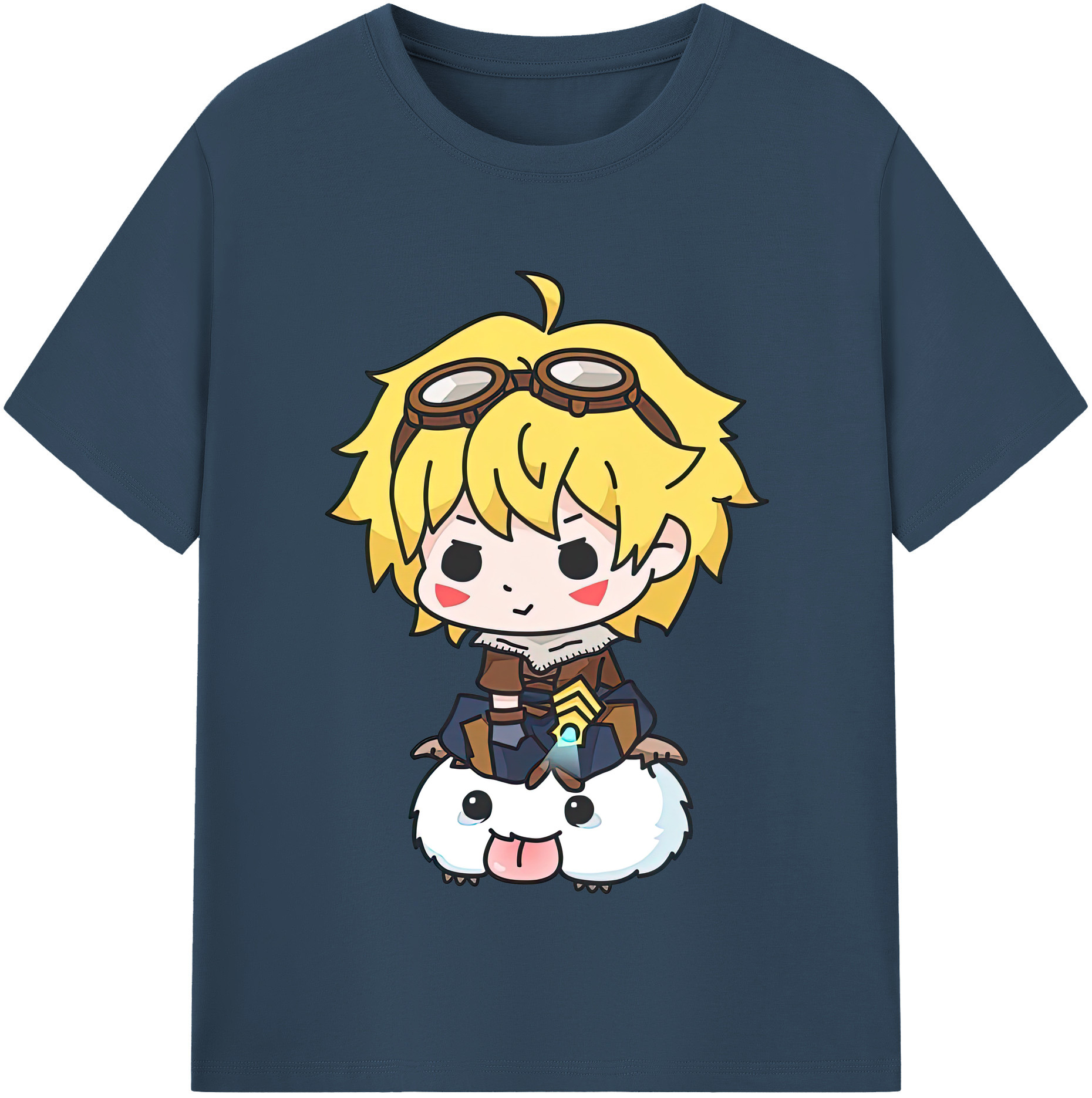 リーグ・オブ・レジェンド League of Legends LOL 綿100％半袖Tシャツ（フロントプリント）