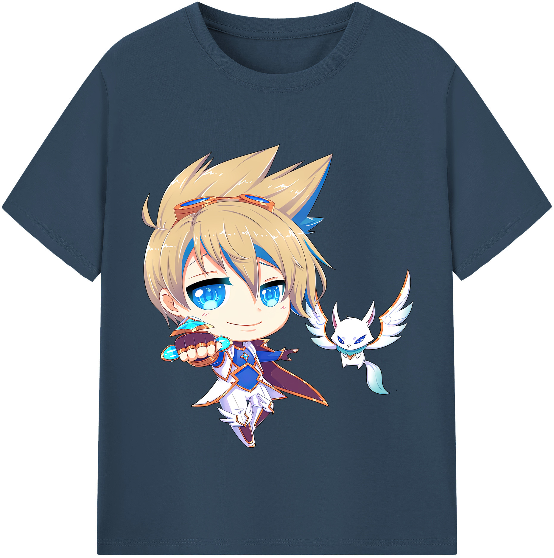 リーグ・オブ・レジェンド League of Legends LOL 綿100％半袖Tシャツ（フロントプリント）