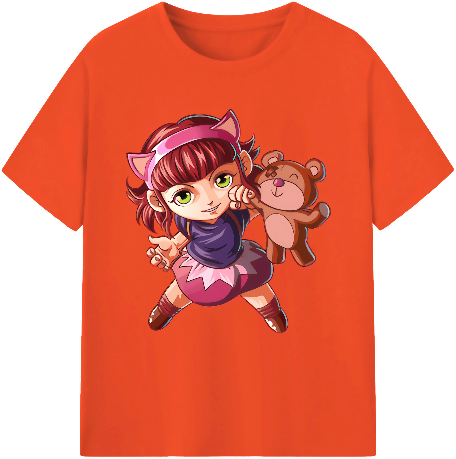 リーグ・オブ・レジェンド League of Legends LOL 綿100％半袖Tシャツ（フロントプリント）