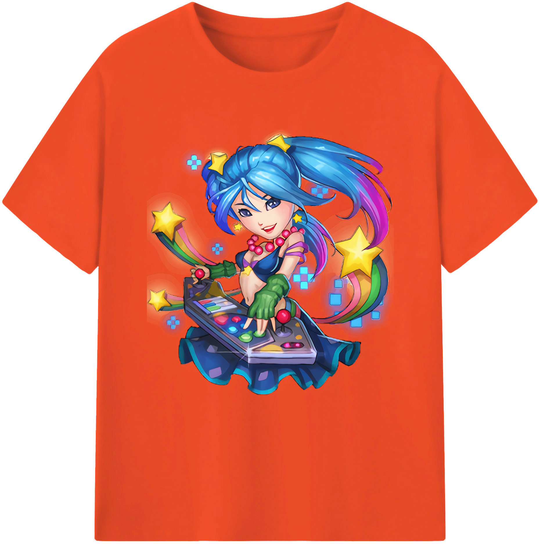 リーグ・オブ・レジェンド League of Legends LOL 綿100％半袖Tシャツ（フロントプリント）